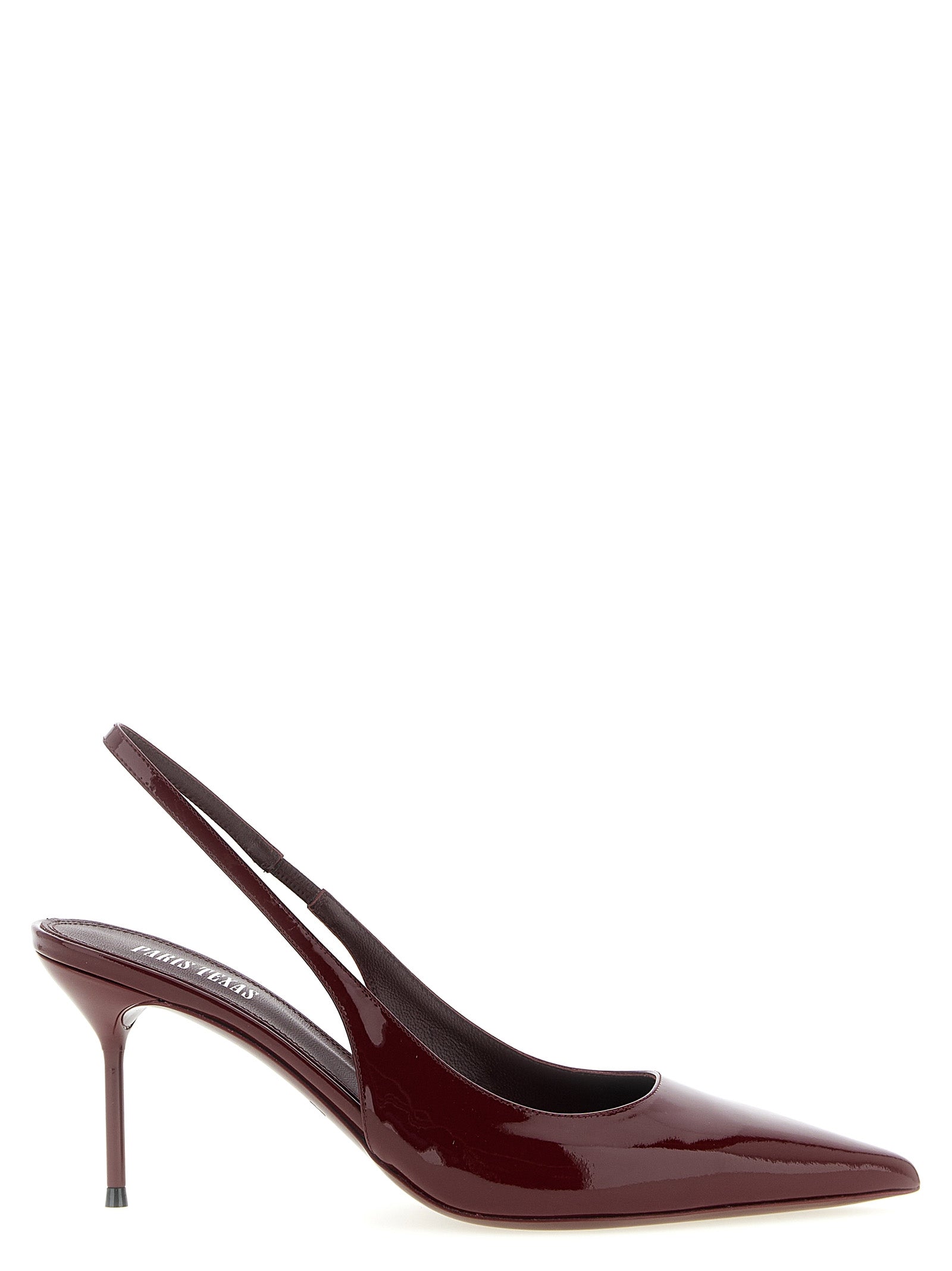 Paris Texas Bordeaux Calfskin Mid Heel Women's Pumps