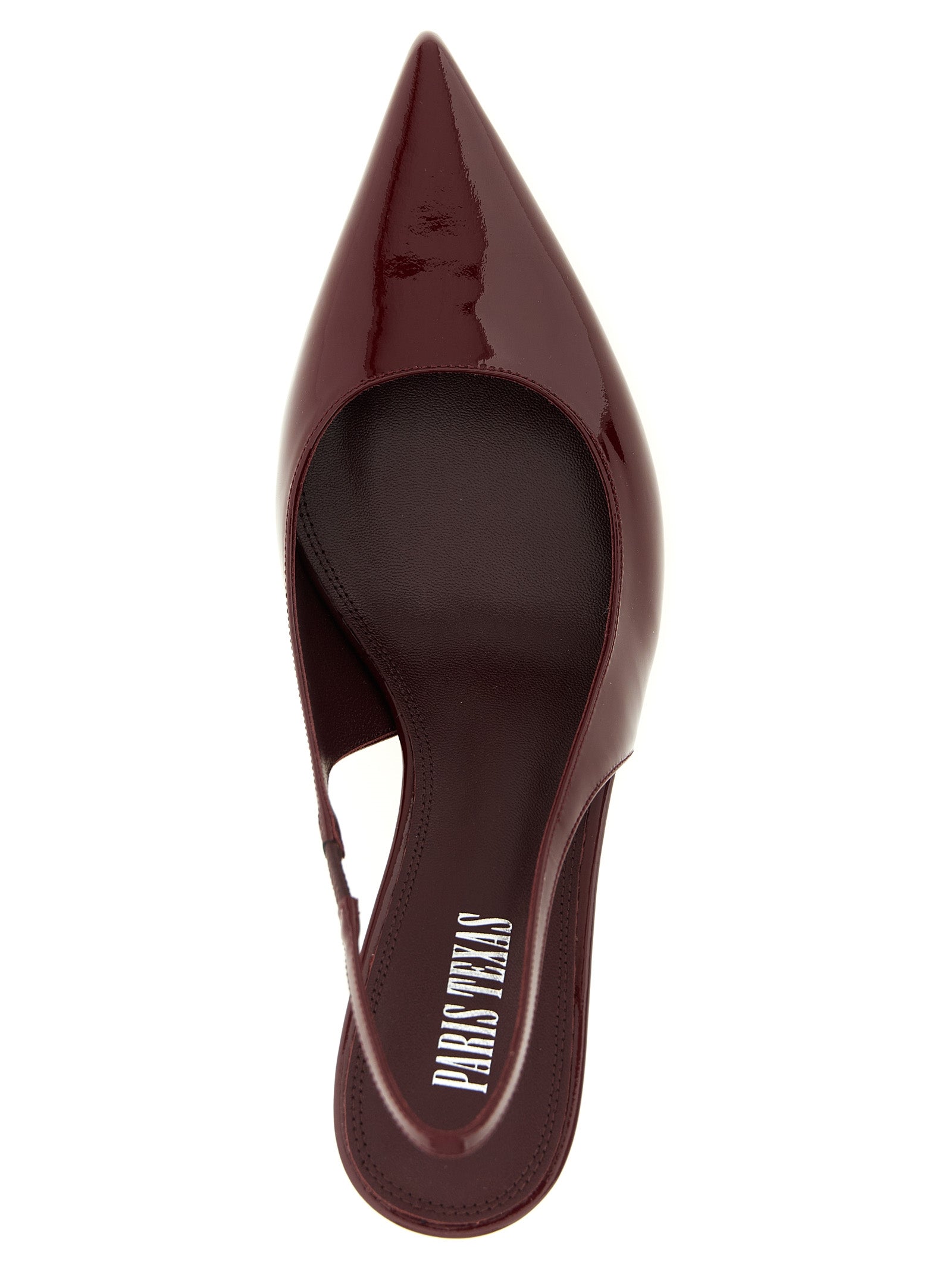 Paris Texas Bordeaux Calfskin Mid Heel Women's Pumps
