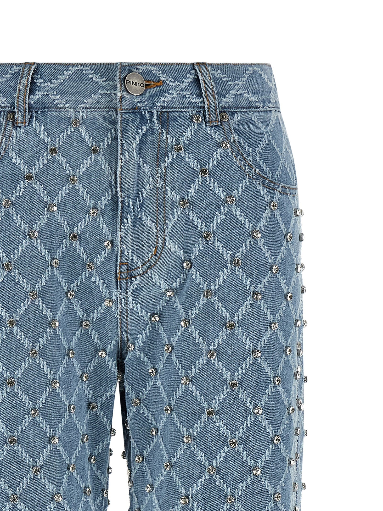 PINKO Blue Cotton Jeans Women's Denim