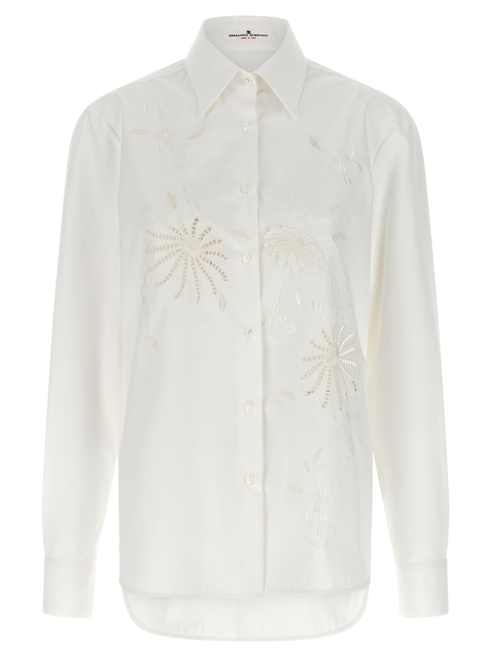 Ermanno Scervino White Cotton Women's Blouse