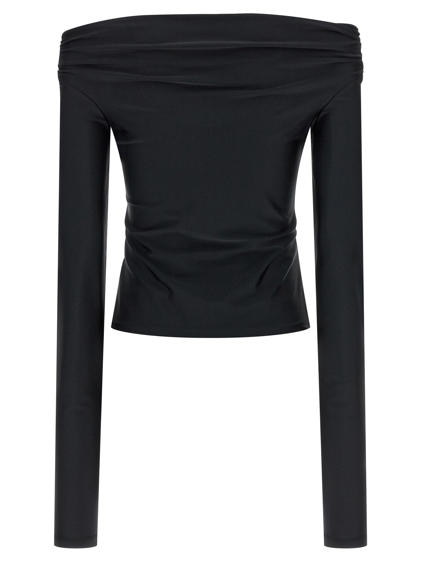 The Andamane Black Polyamide Tank Women's Tops