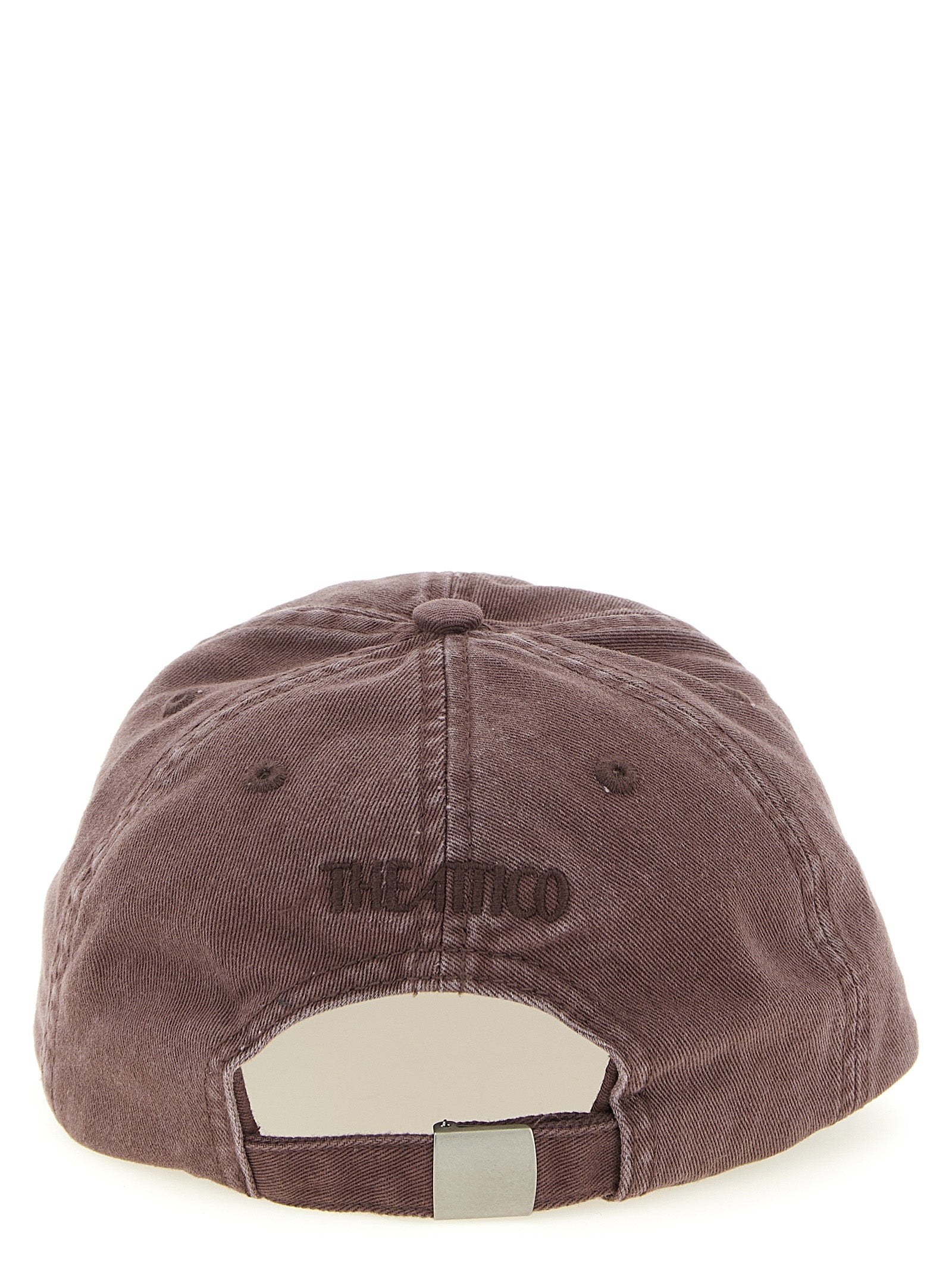 The Attico Brown Cotton Cap (Baseball Women's Hat)