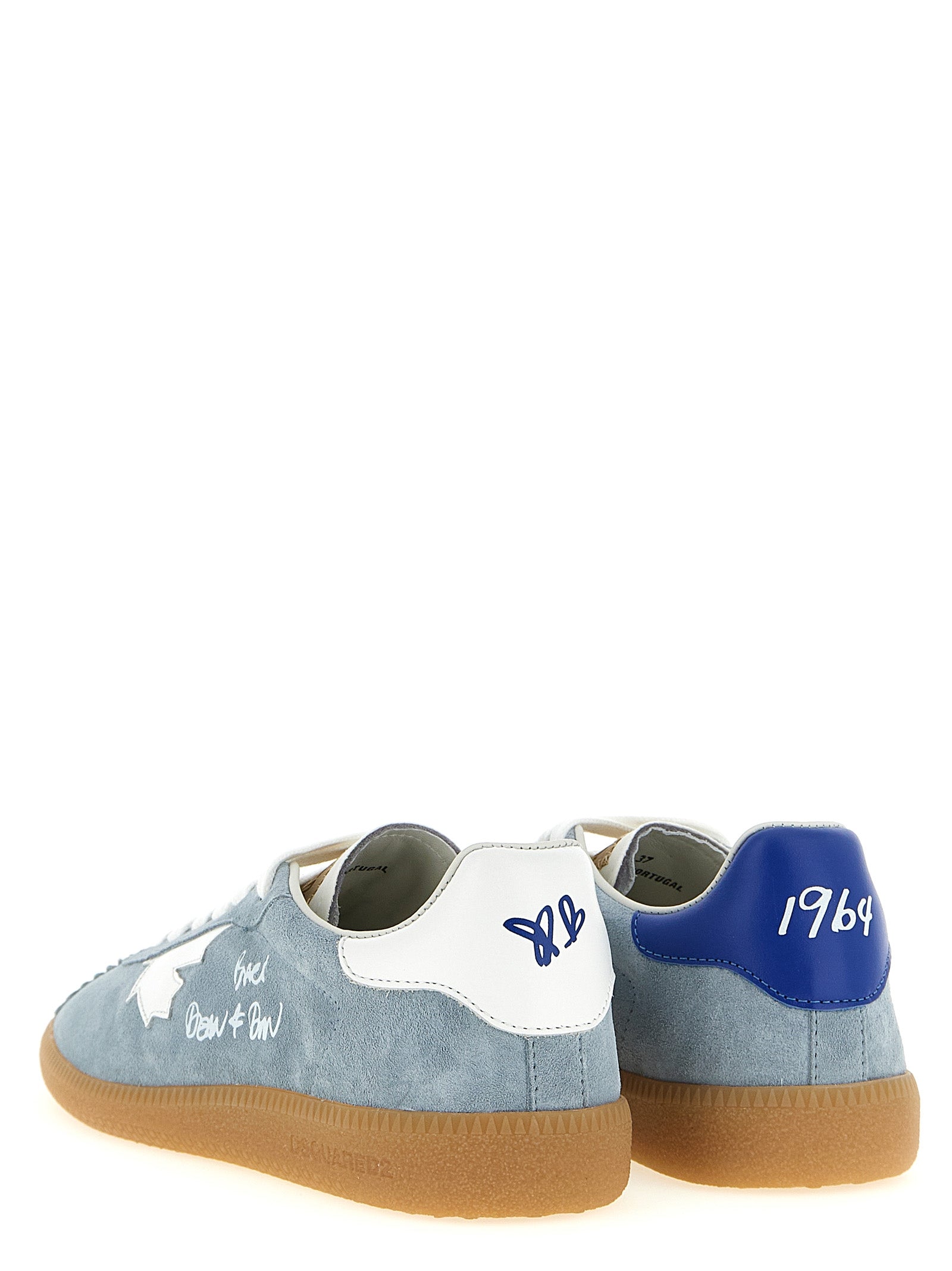 Dsquared² Blue Calfskin Low Top Women's Sneakers