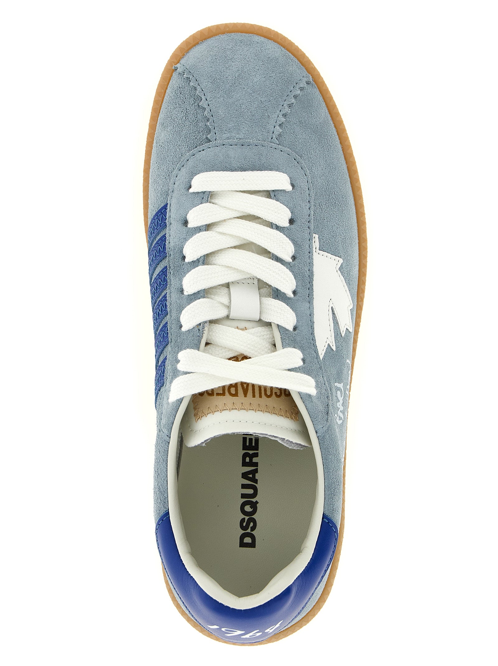 Dsquared² Blue Calfskin Low Top Women's Sneakers