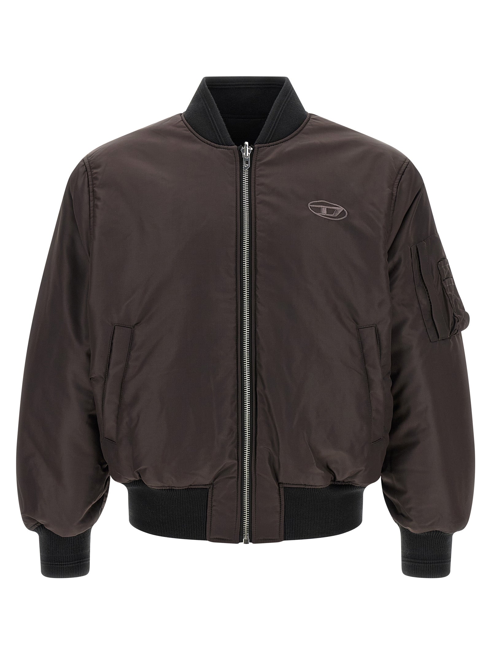Diesel Black Polyamide Men's Bomber