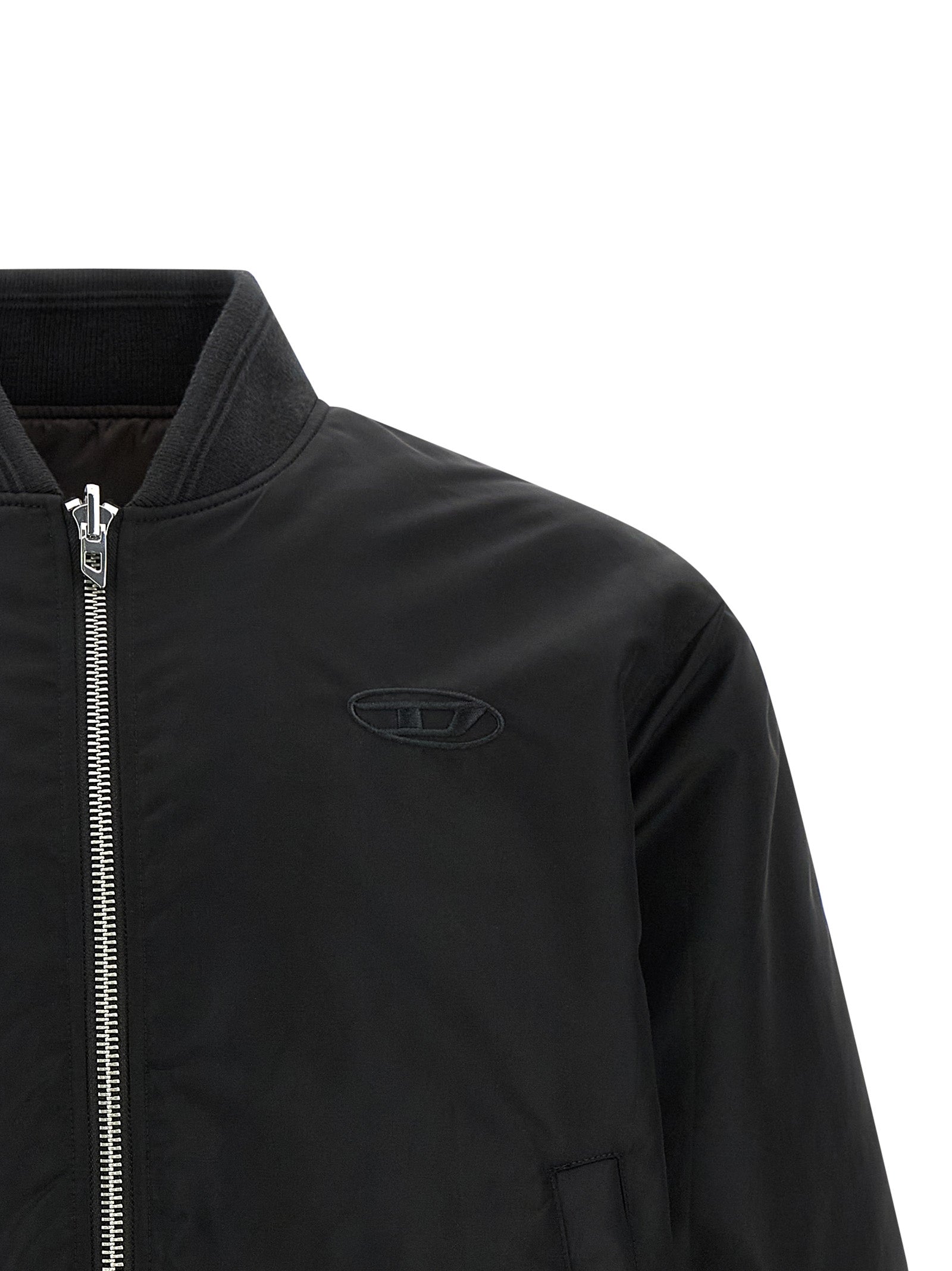 Diesel Black Polyamide Men's Bomber