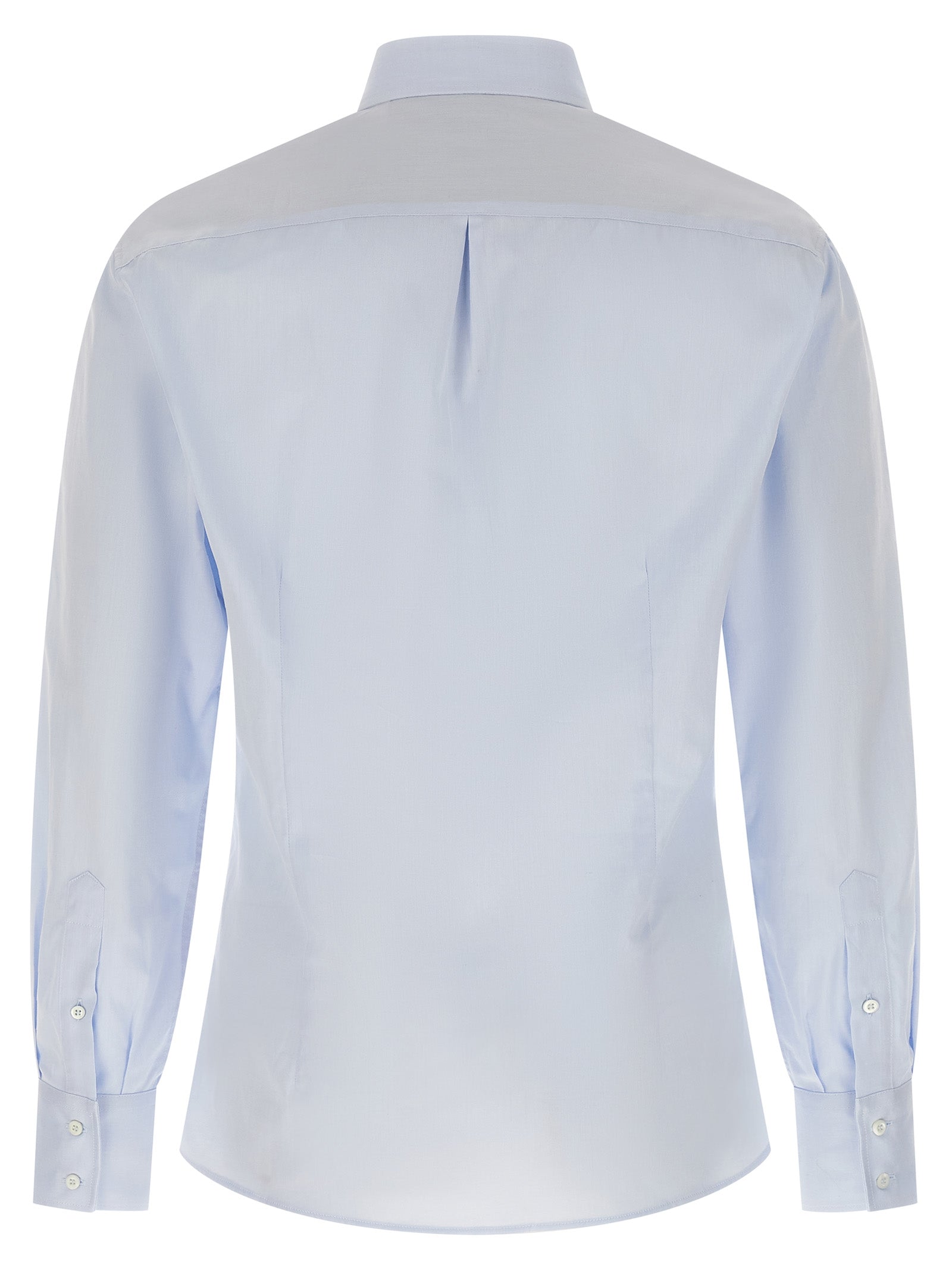 Brunello Cucinelli Blue Cotton Men's Blouse