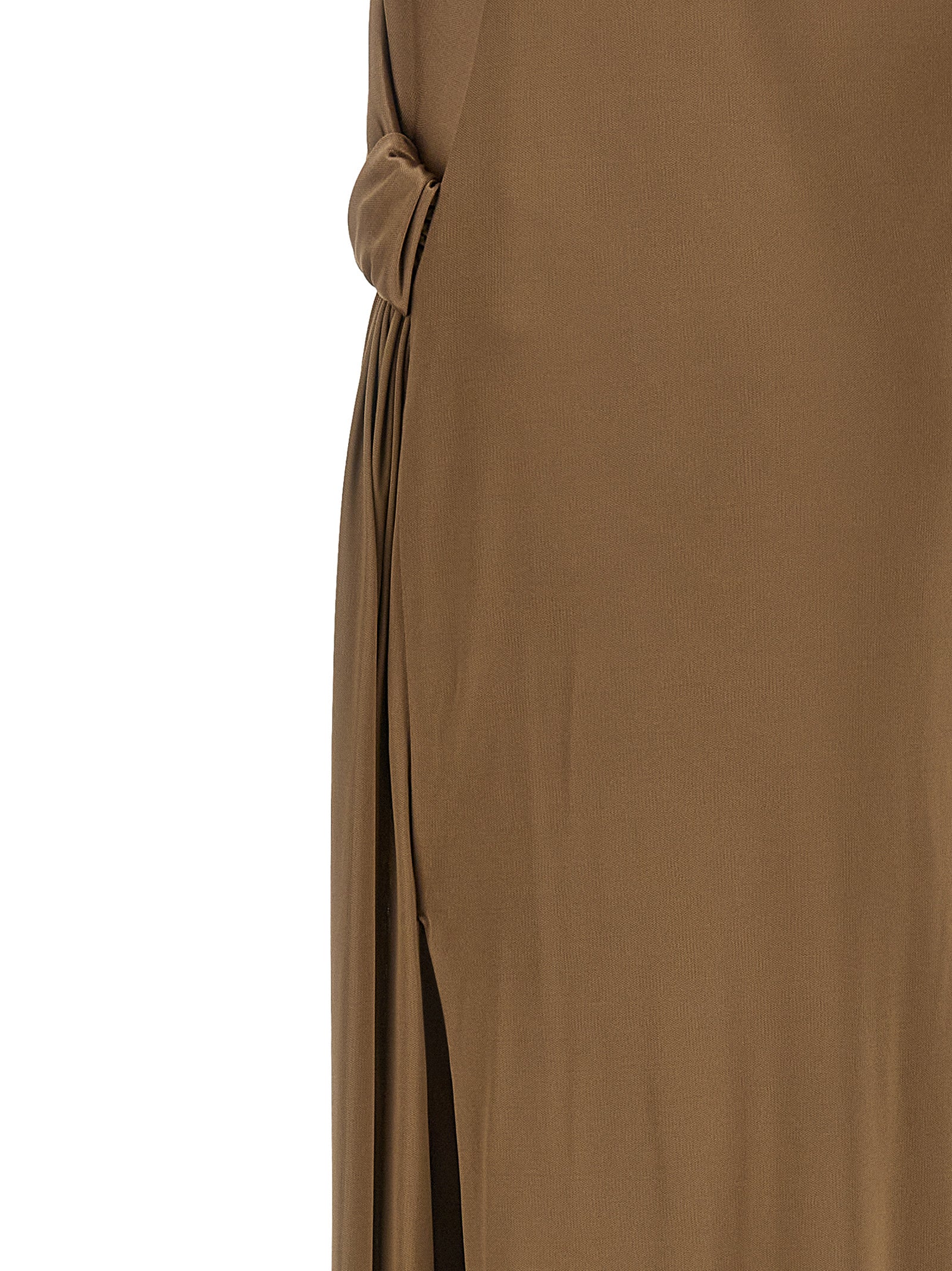 Elisabetta Franchi Beige Viscose Long Women's Dress