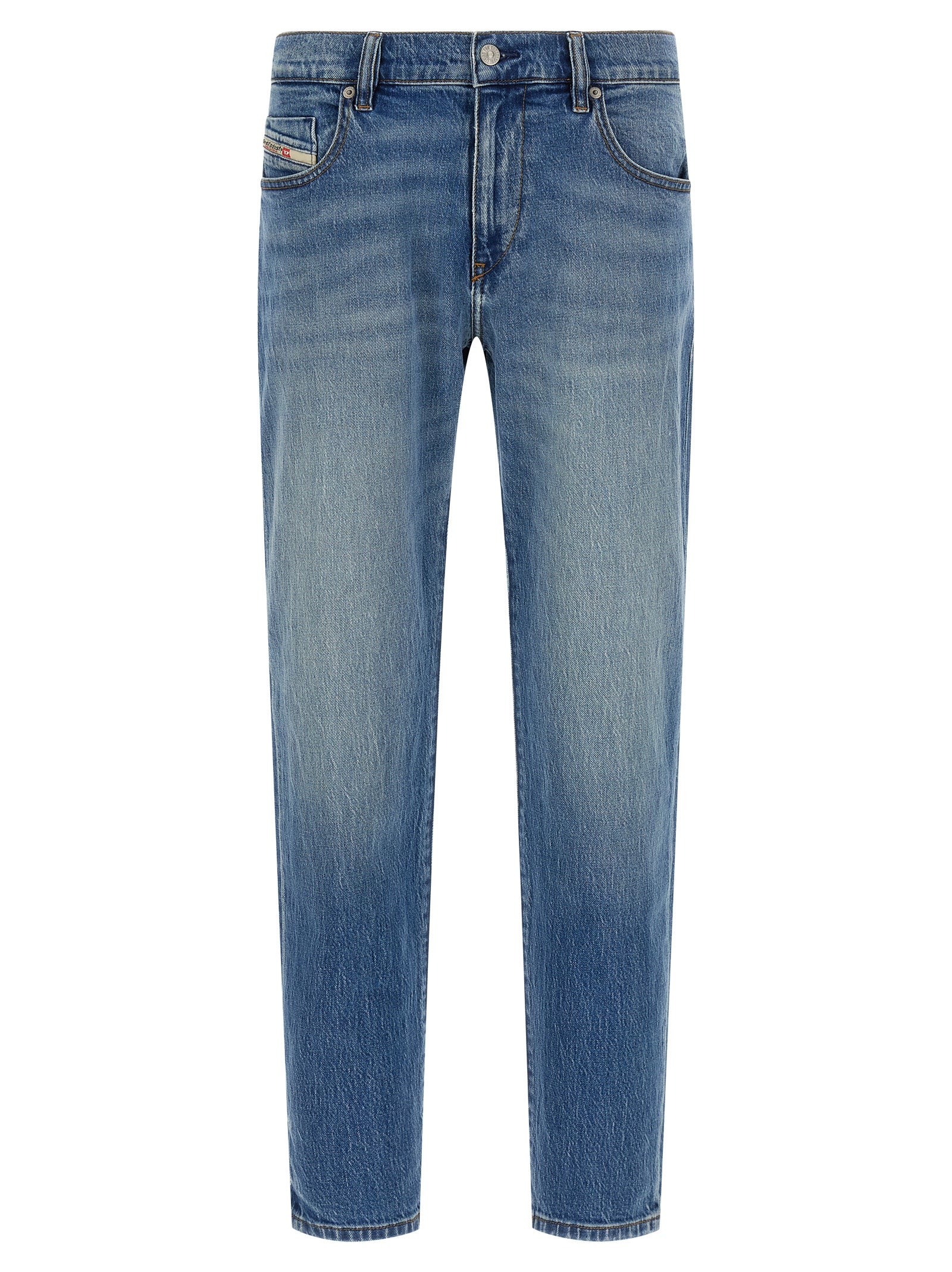 Diesel Blue Cotton Straight-Leg Men's Jeans