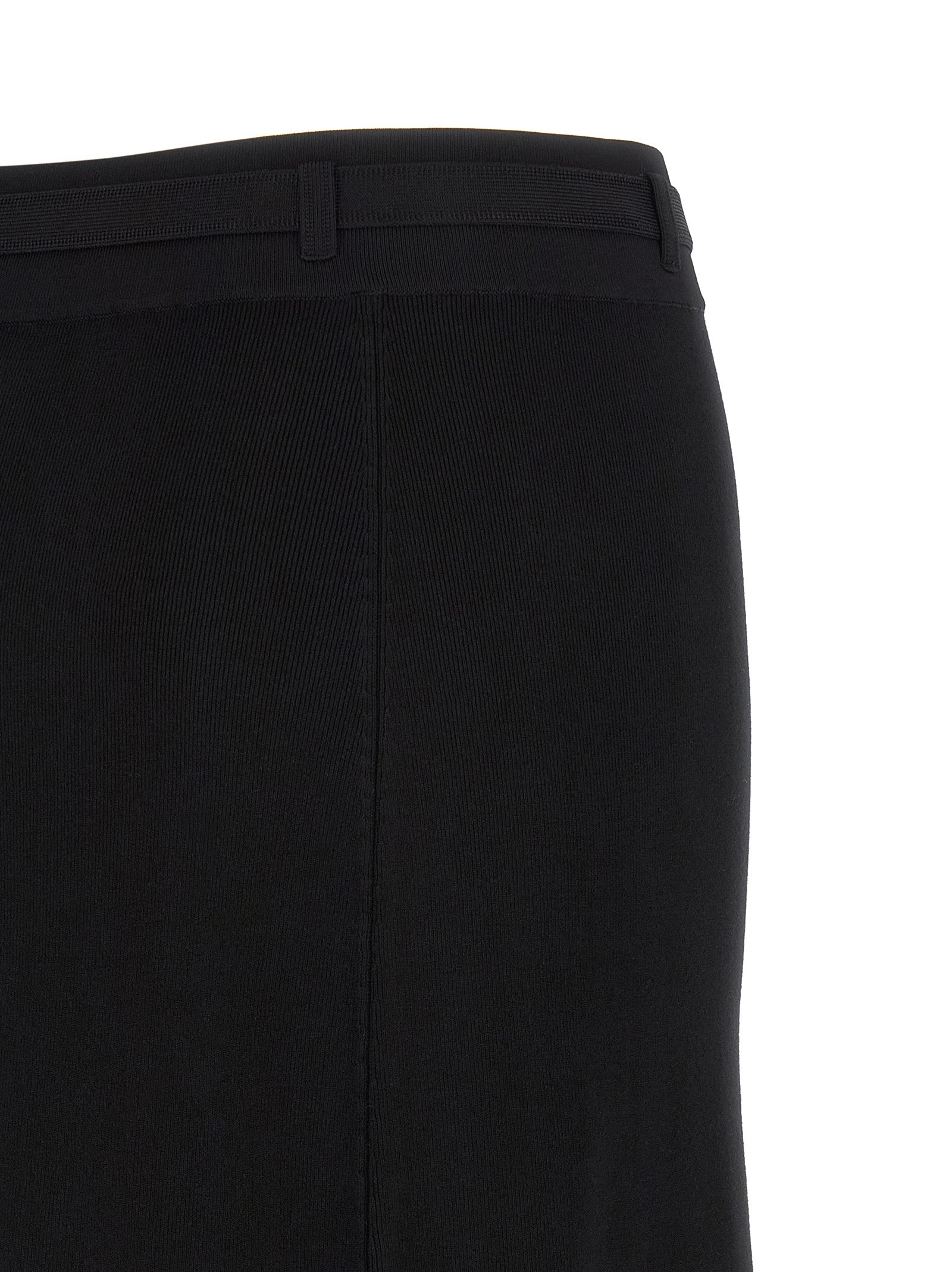 Elisabetta Franchi Black Viscose Midi Women's Skirt