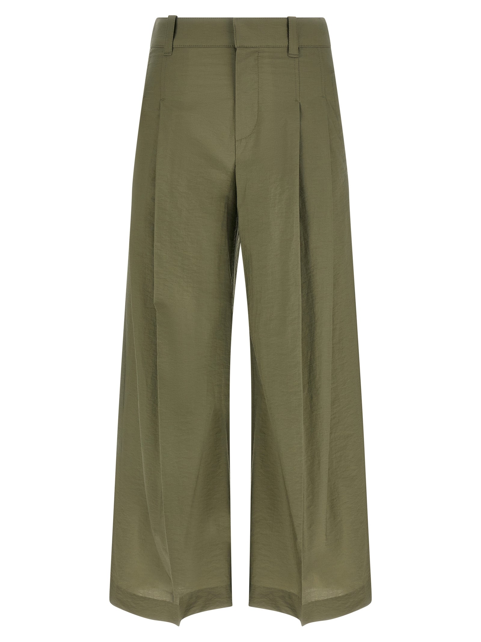 Brunello Cucinelli Bicolor Cotton Casual Women's Pants