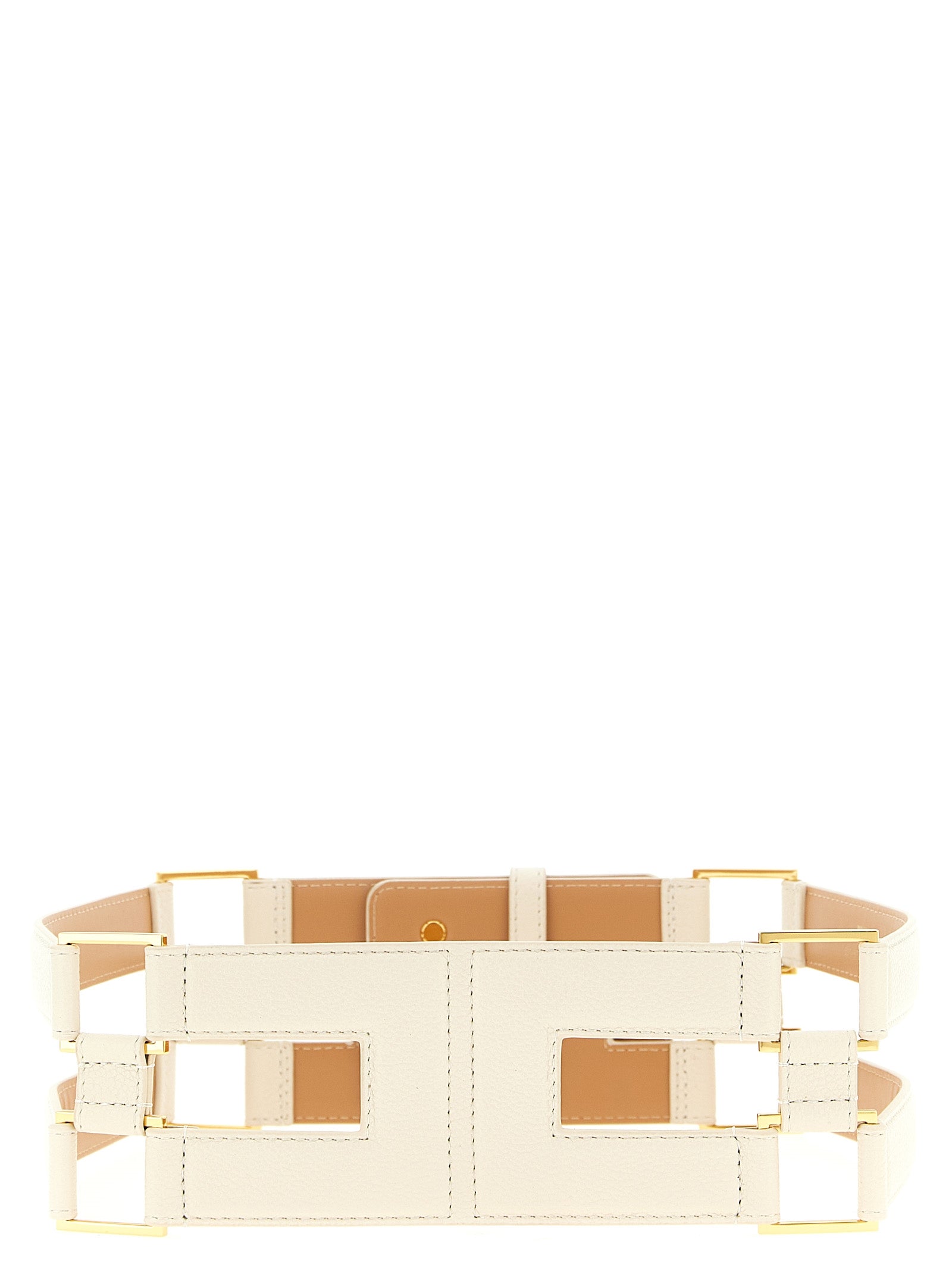Elisabetta Franchi White Polyethylene Regular Women's Belt