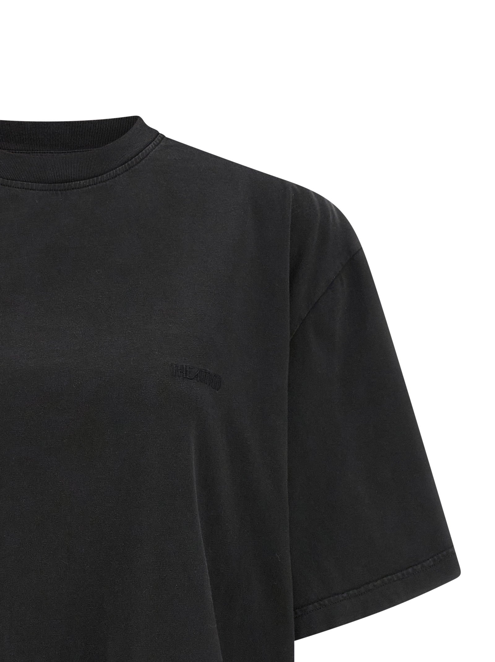 The Attico Black Cotton Women's T-Shirt