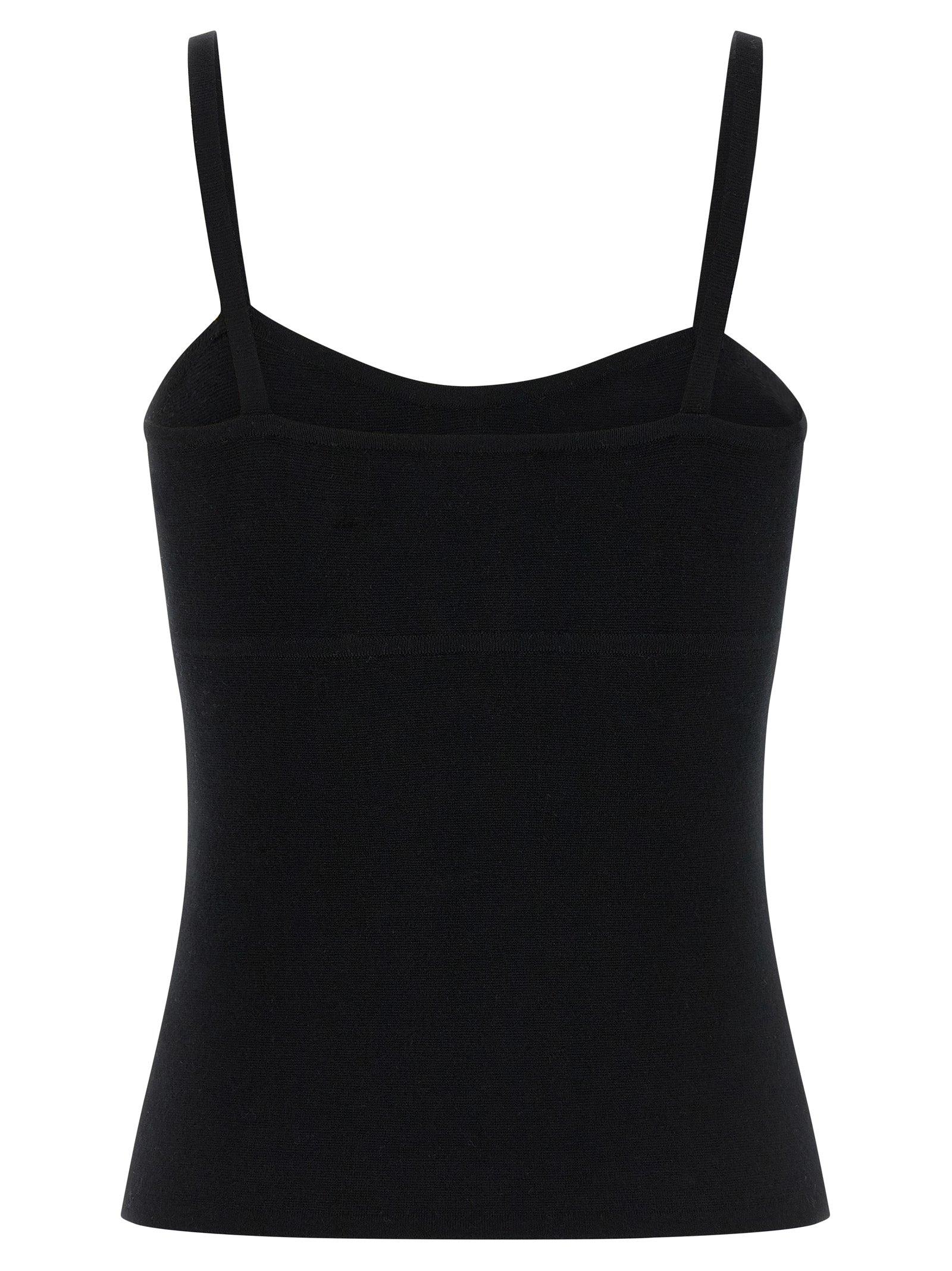 Max Mara Black Virgin Wool Tank Women's Tops