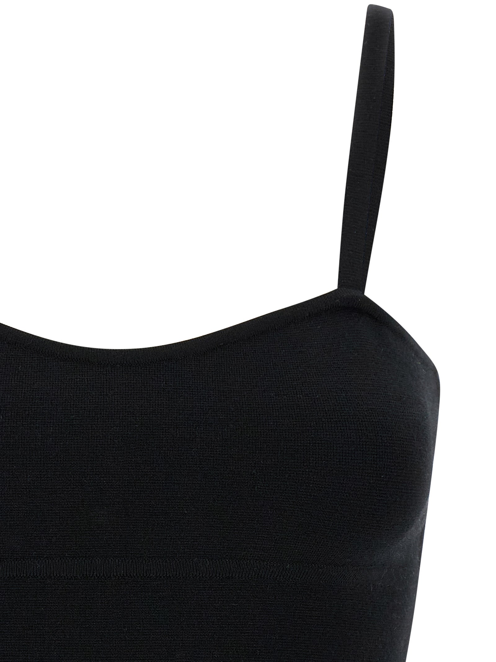 Max Mara Black Virgin Wool Tank Women's Tops