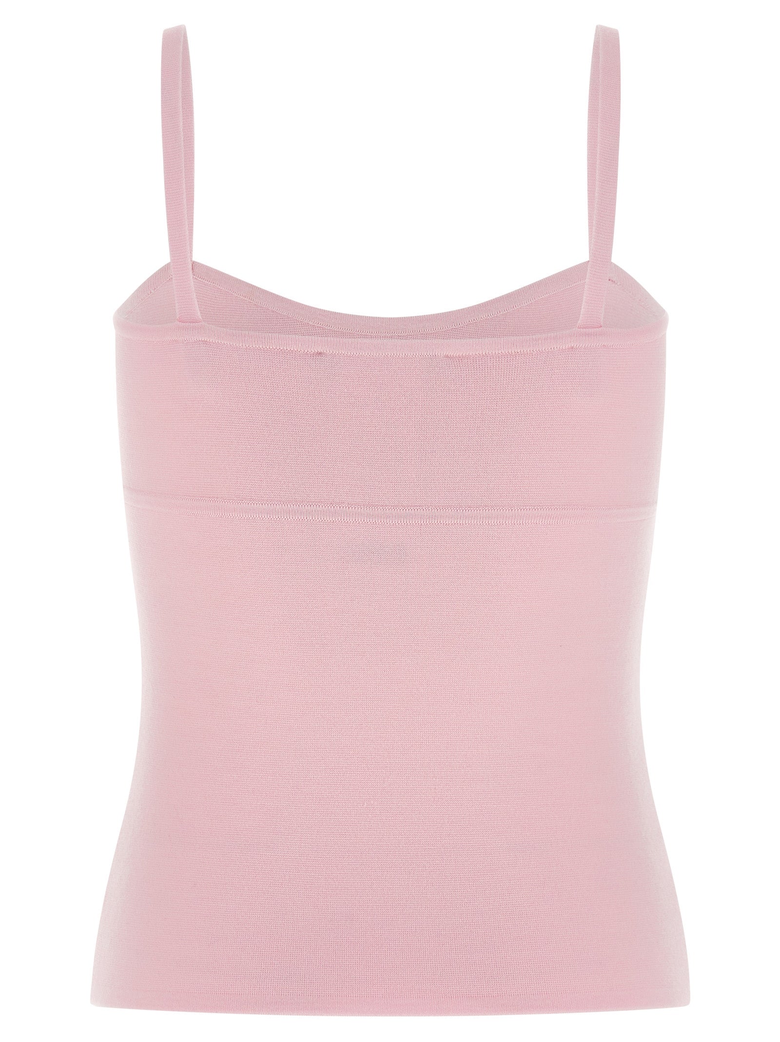 Max Mara Multicolor Virgin Wool Sleeveles Women's T-Shirt