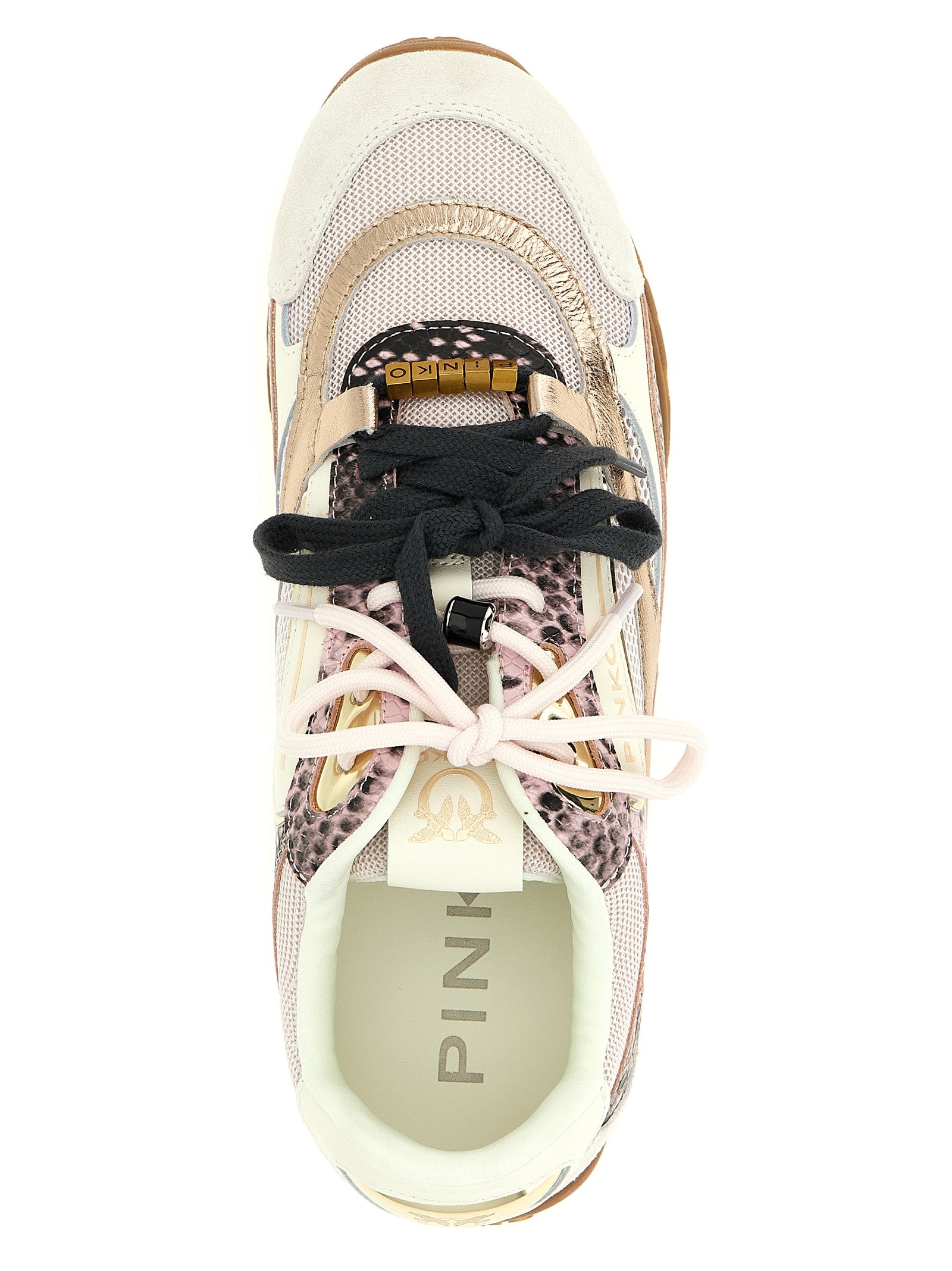 PINKO Multicolor Leather Low Top Women's Sneakers
