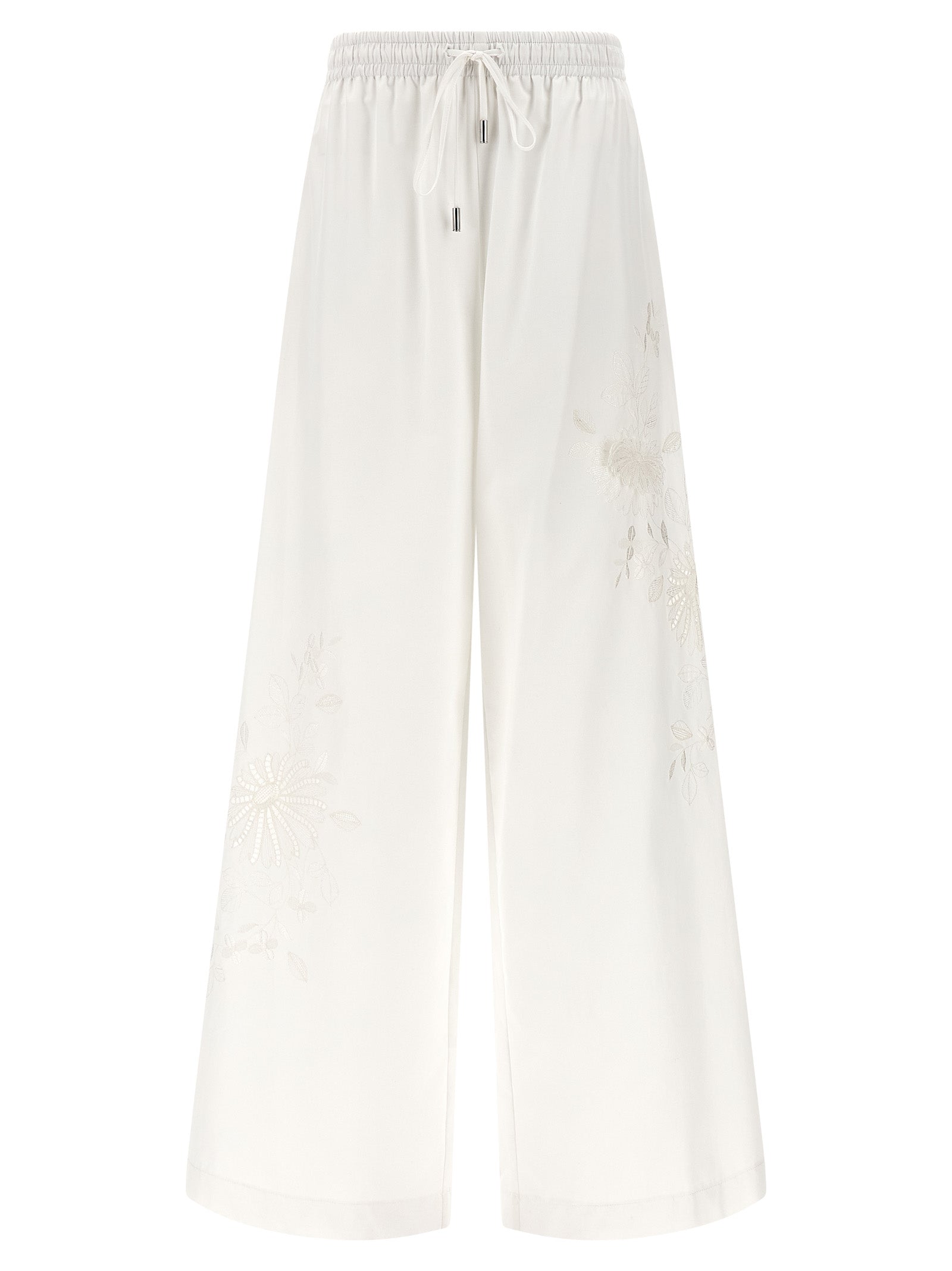 Ermanno Scervino White Cotton Casual Women's Pants