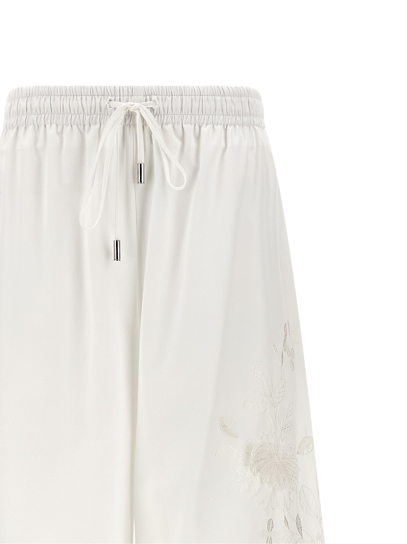 Ermanno Scervino White Cotton Casual Women's Pants
