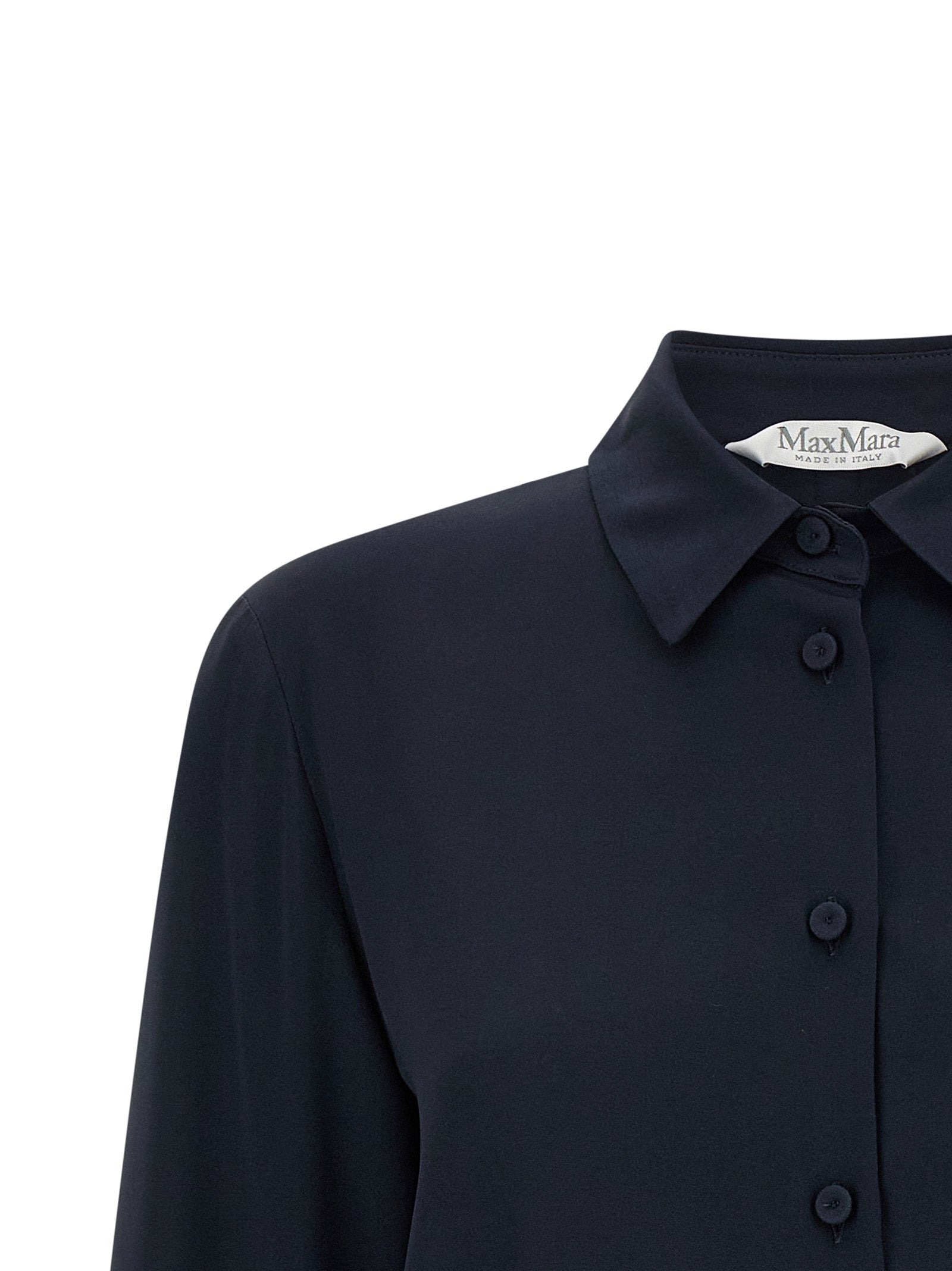 Max Mara Blue Silk Women's Blouse
