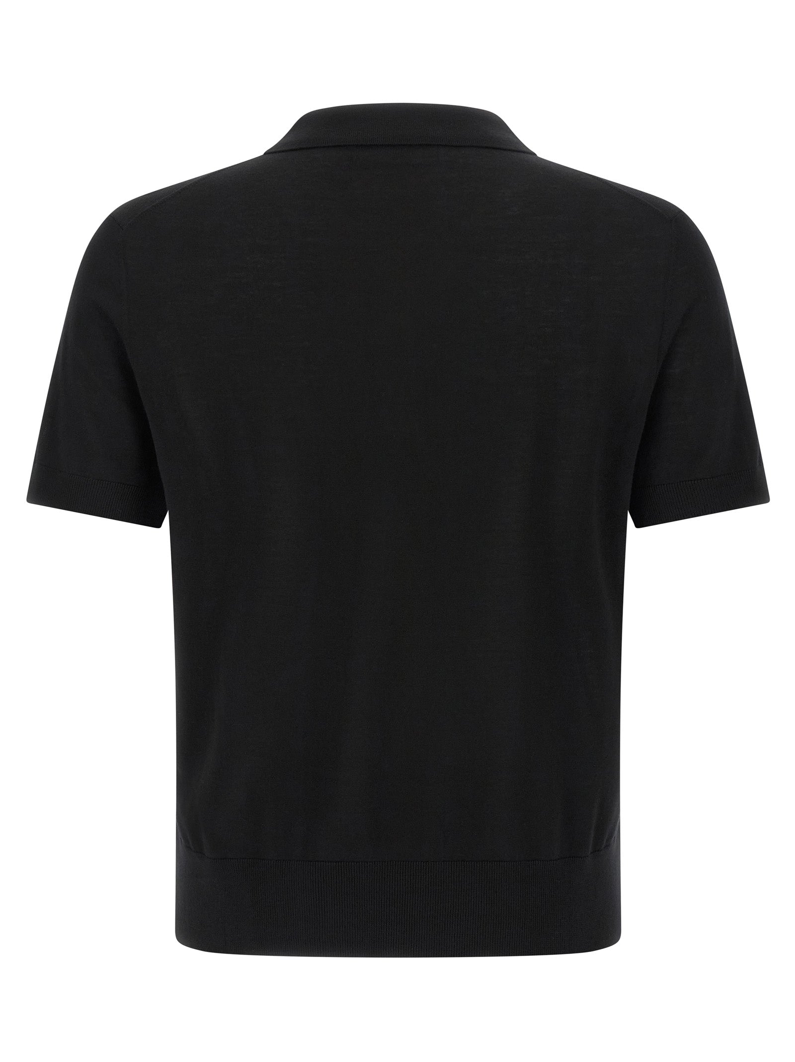 Dsquared² Black Wool Polo Men's Shirt