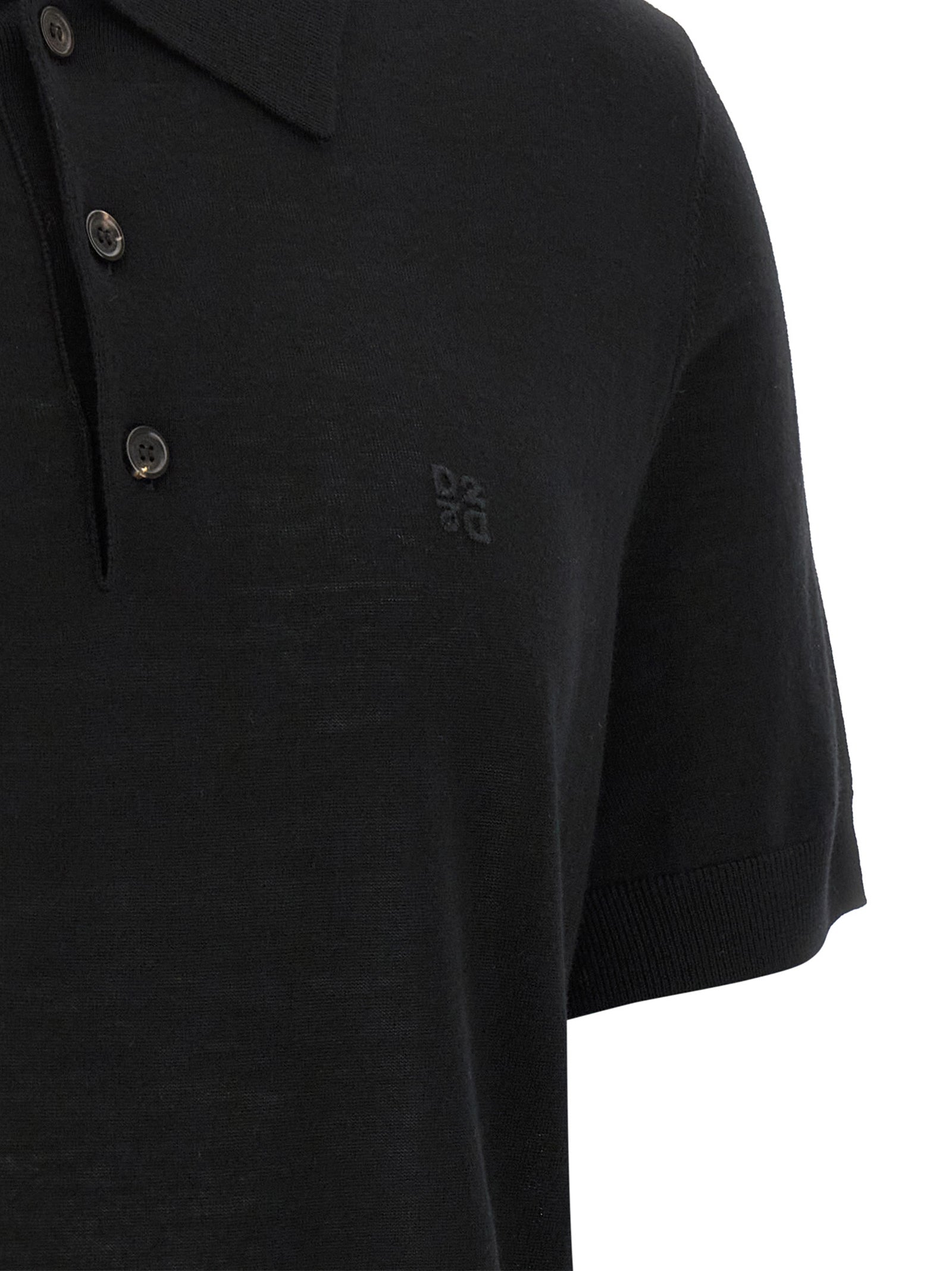 Dsquared² Black Wool Polo Men's Shirt
