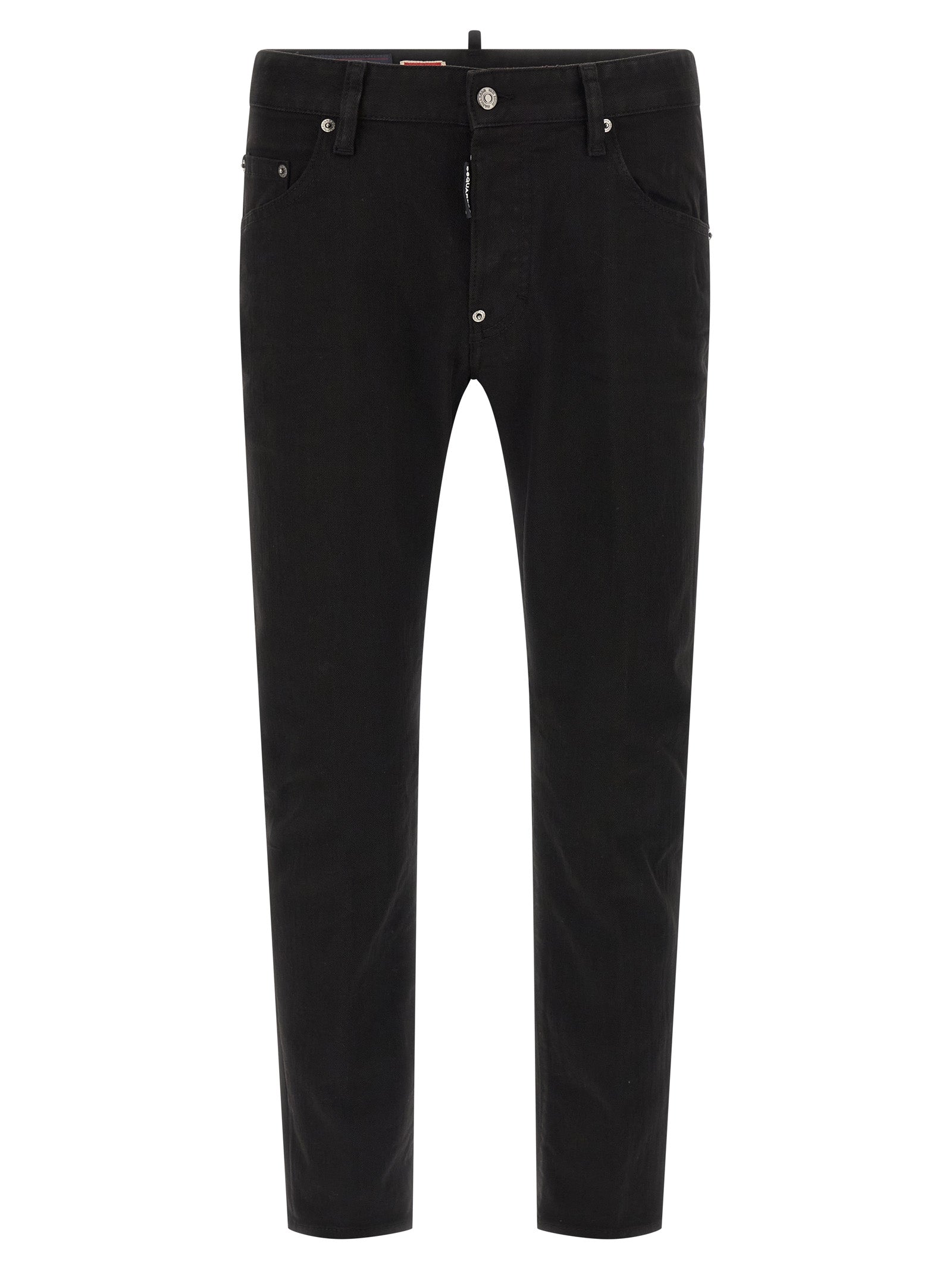 Dsquared² Black Cotton Straight-Leg Men's Jeans