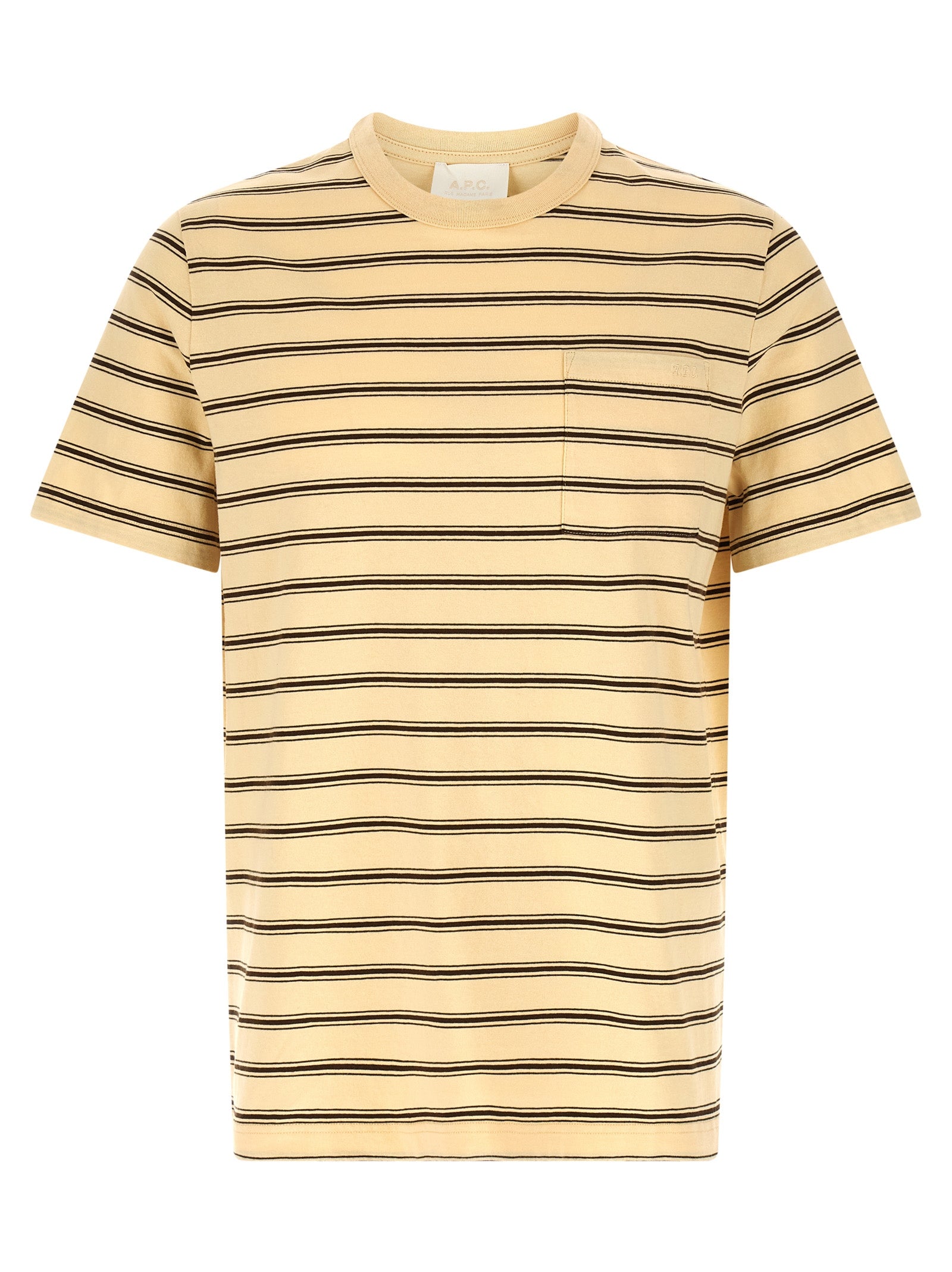 A.P.C. Beige Cotton Men's T-Shirt