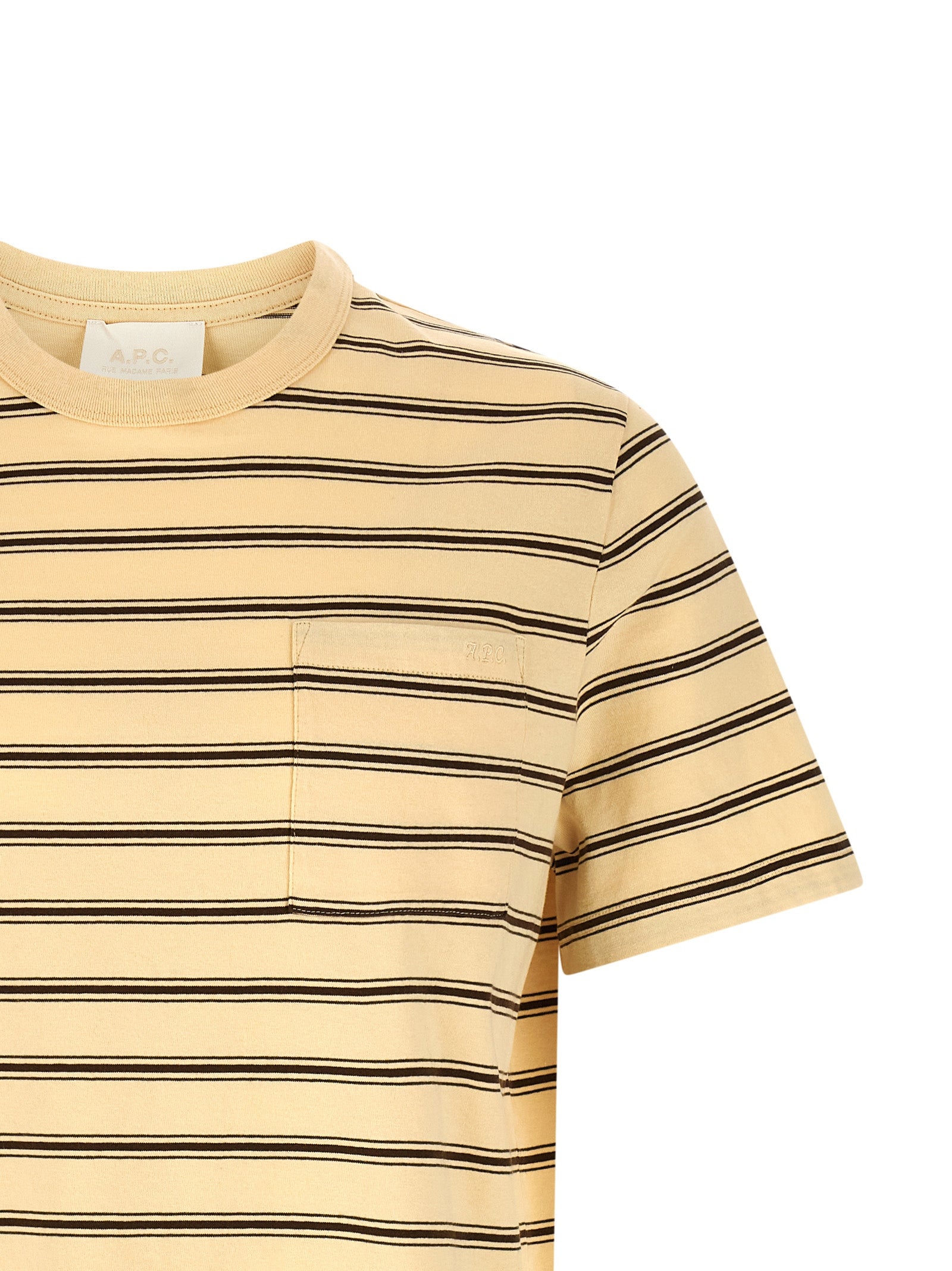 A.P.C. Beige Cotton Men's T-Shirt