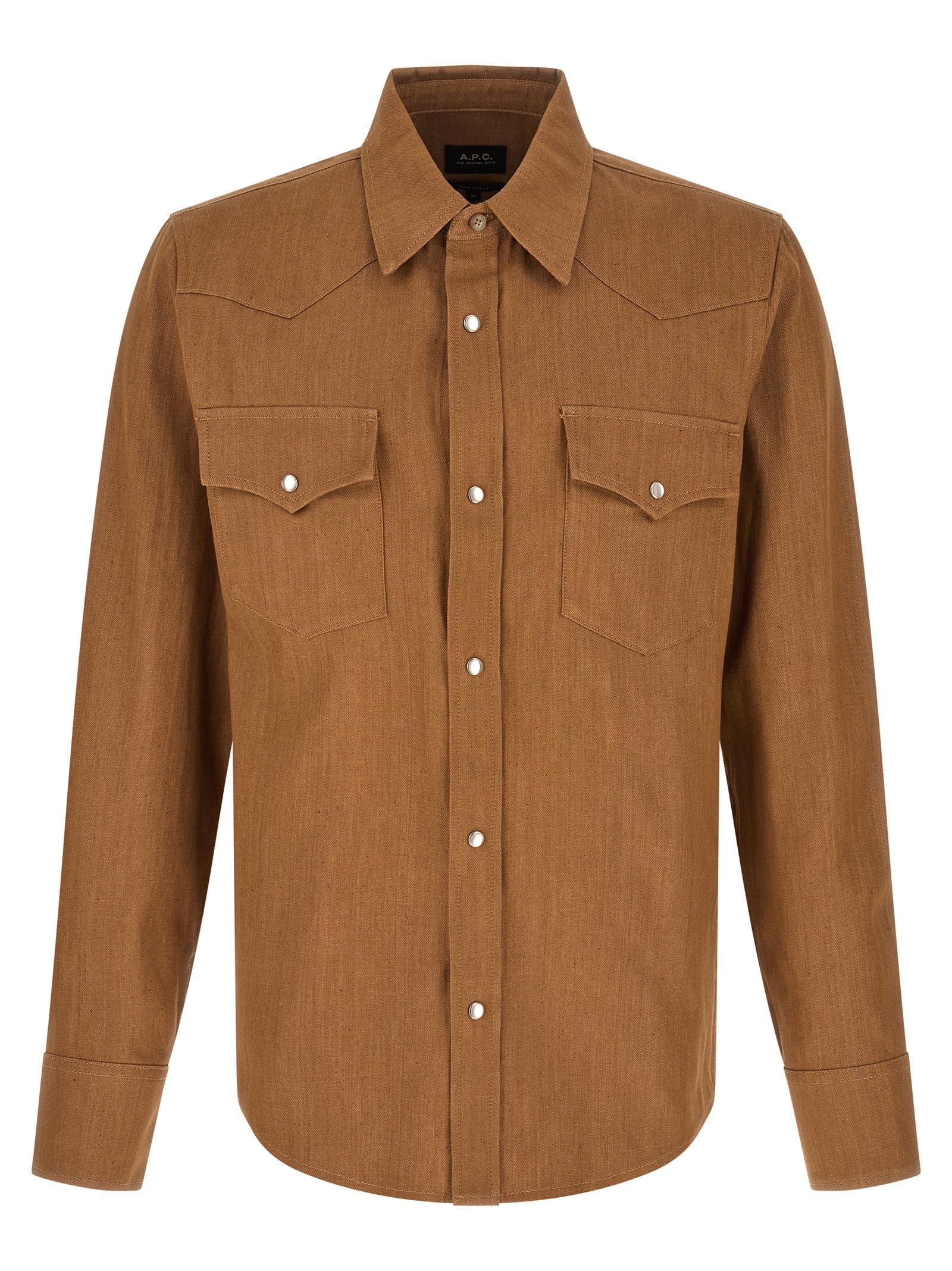 A.P.C. Brown Cotton Men's Blouse