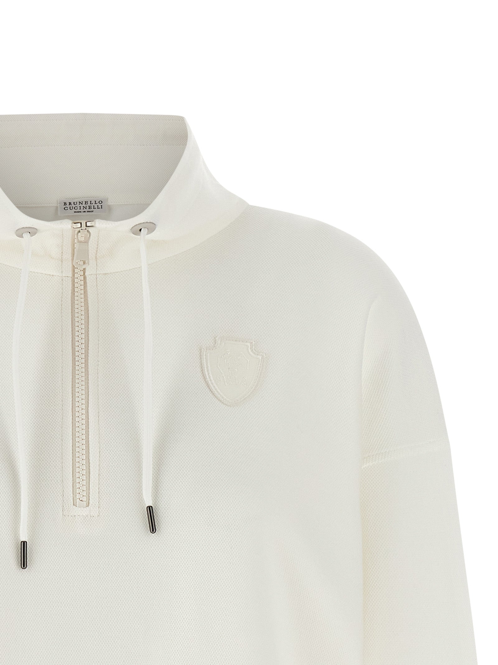 Brunello Cucinelli White Cotton Women's Sweatshirt