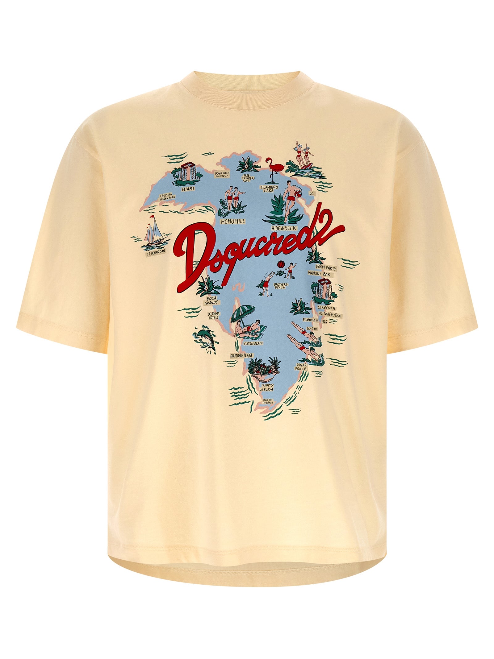 Dsquared² Beige Cotton Men's T-Shirt