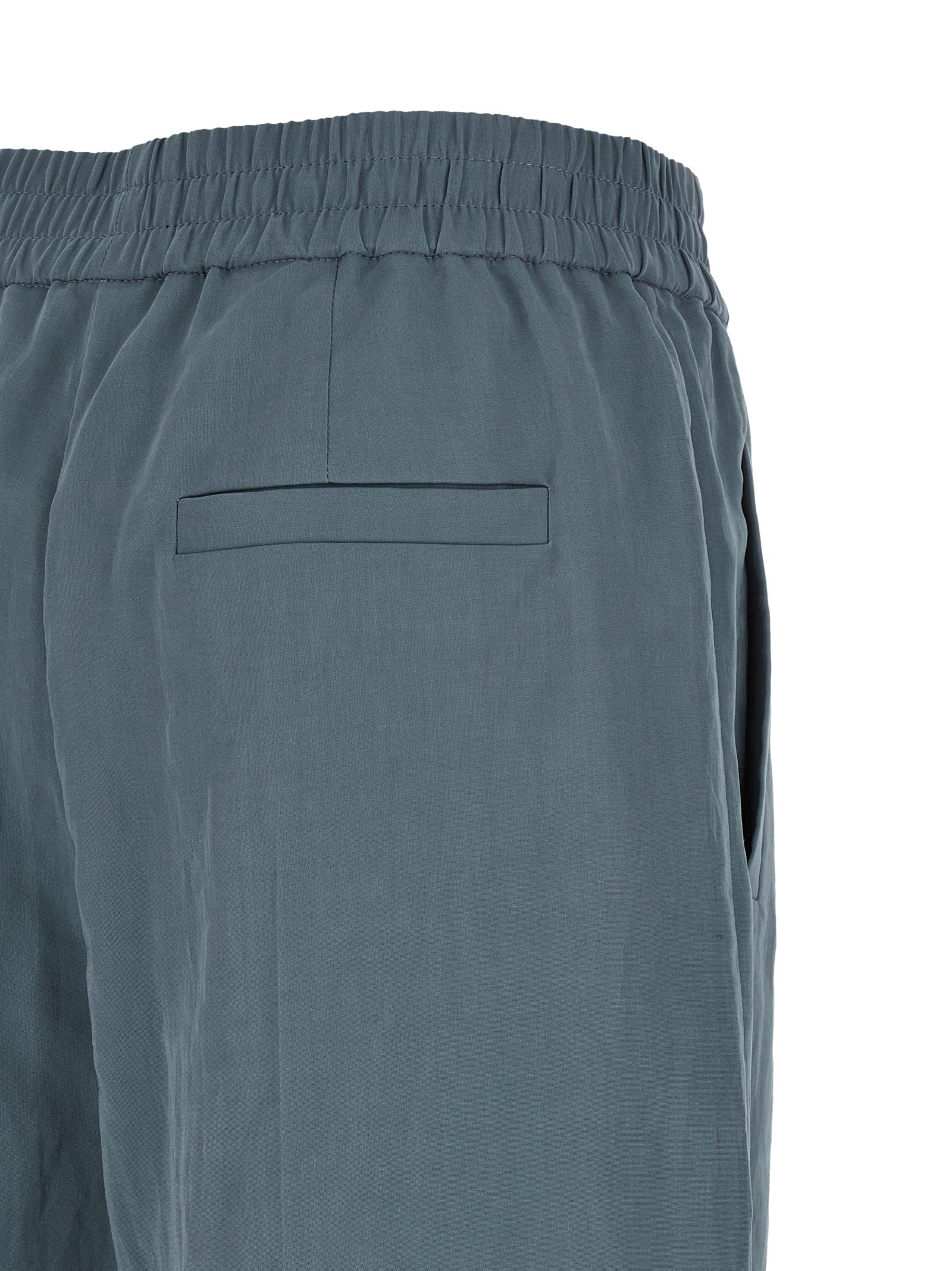 Brunello Cucinelli Blue Cotton Casual Women's Pants