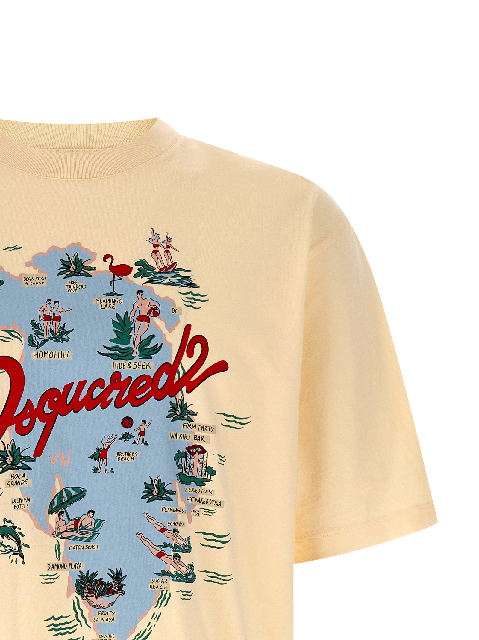 Dsquared² Beige Cotton Men's T-Shirt