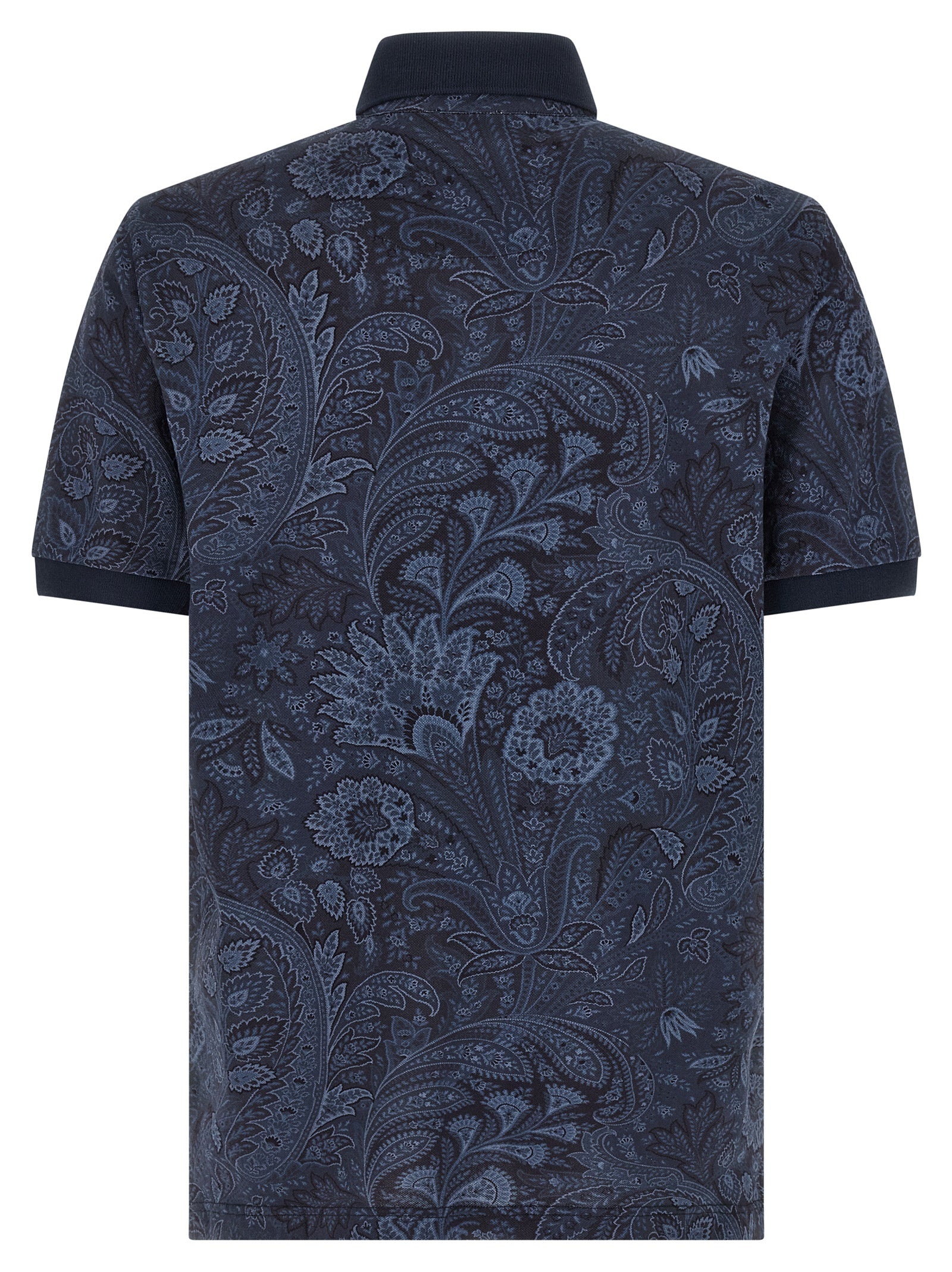 Etro Blue Cotton Polo Men's Shirt
