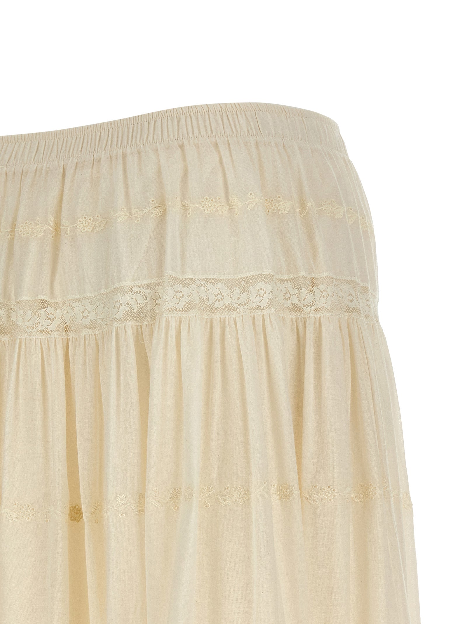Ermanno Scervino White Cotton Mini Women's Skirt