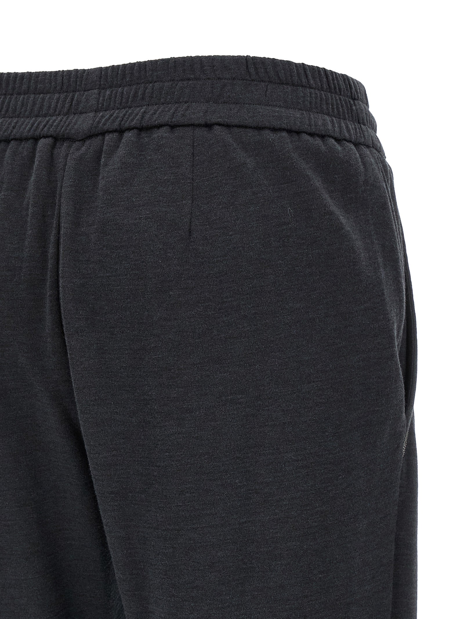 Brunello Cucinelli Gray Cotton Joggers (Workout Women's Pants)