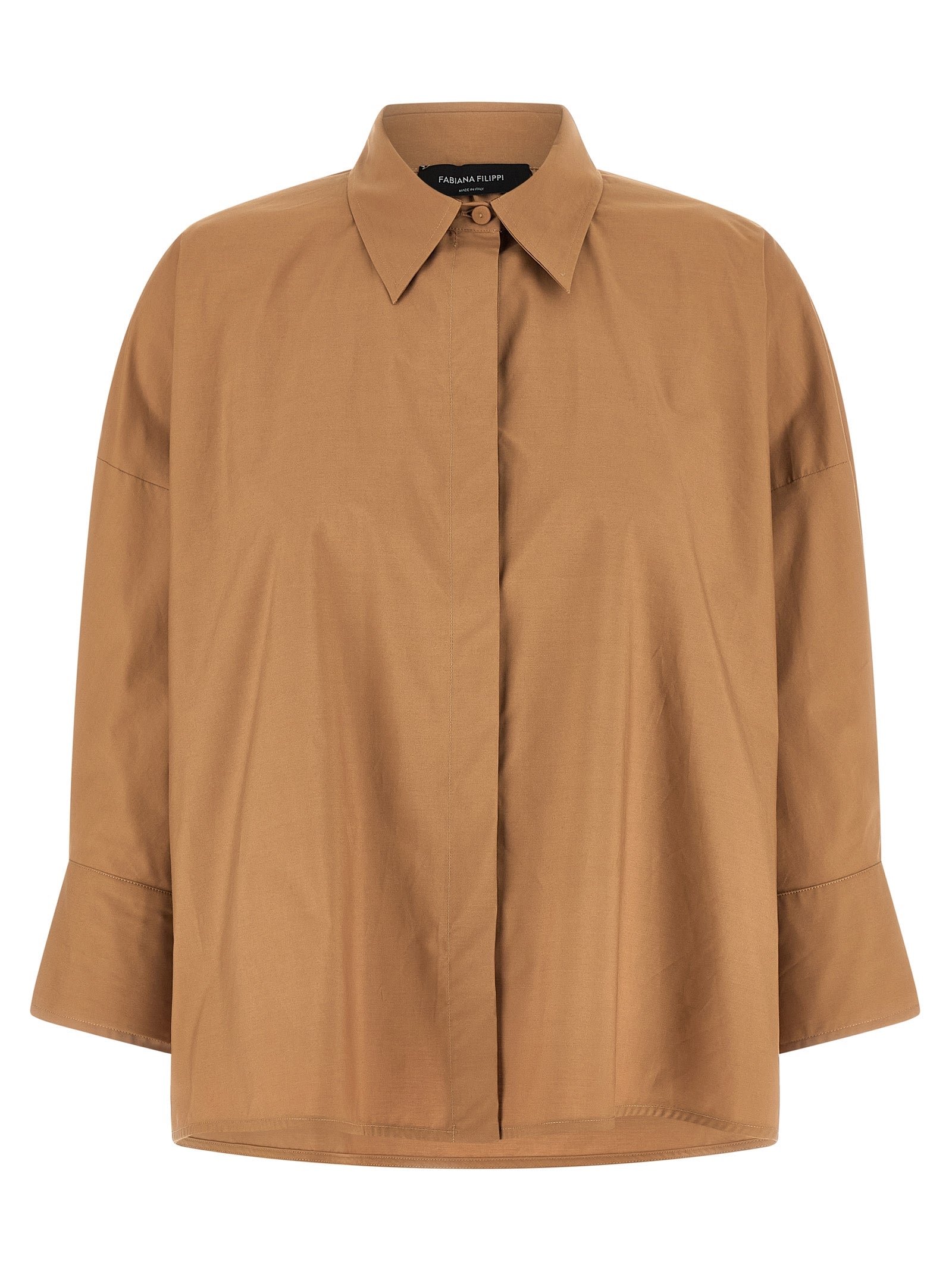 Fabiana Filippi Brown Cotton Women's Blouse