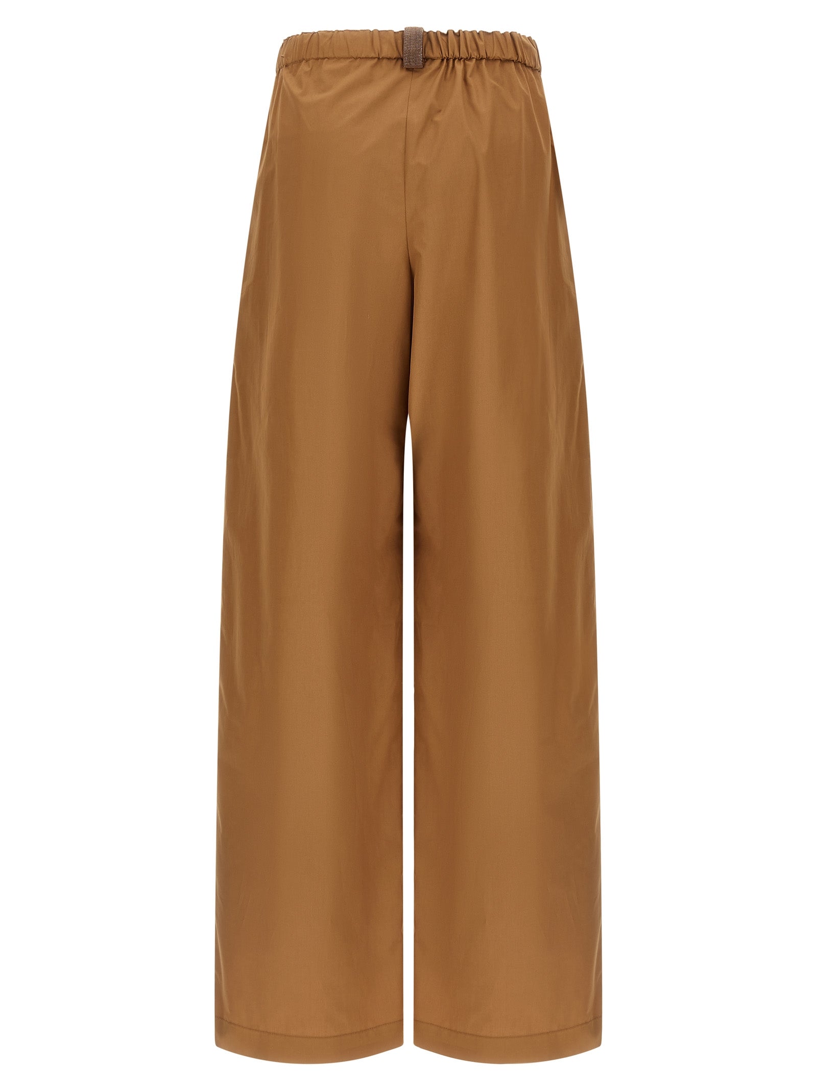 Fabiana Filippi Brown Cotton Casual Women's Pants