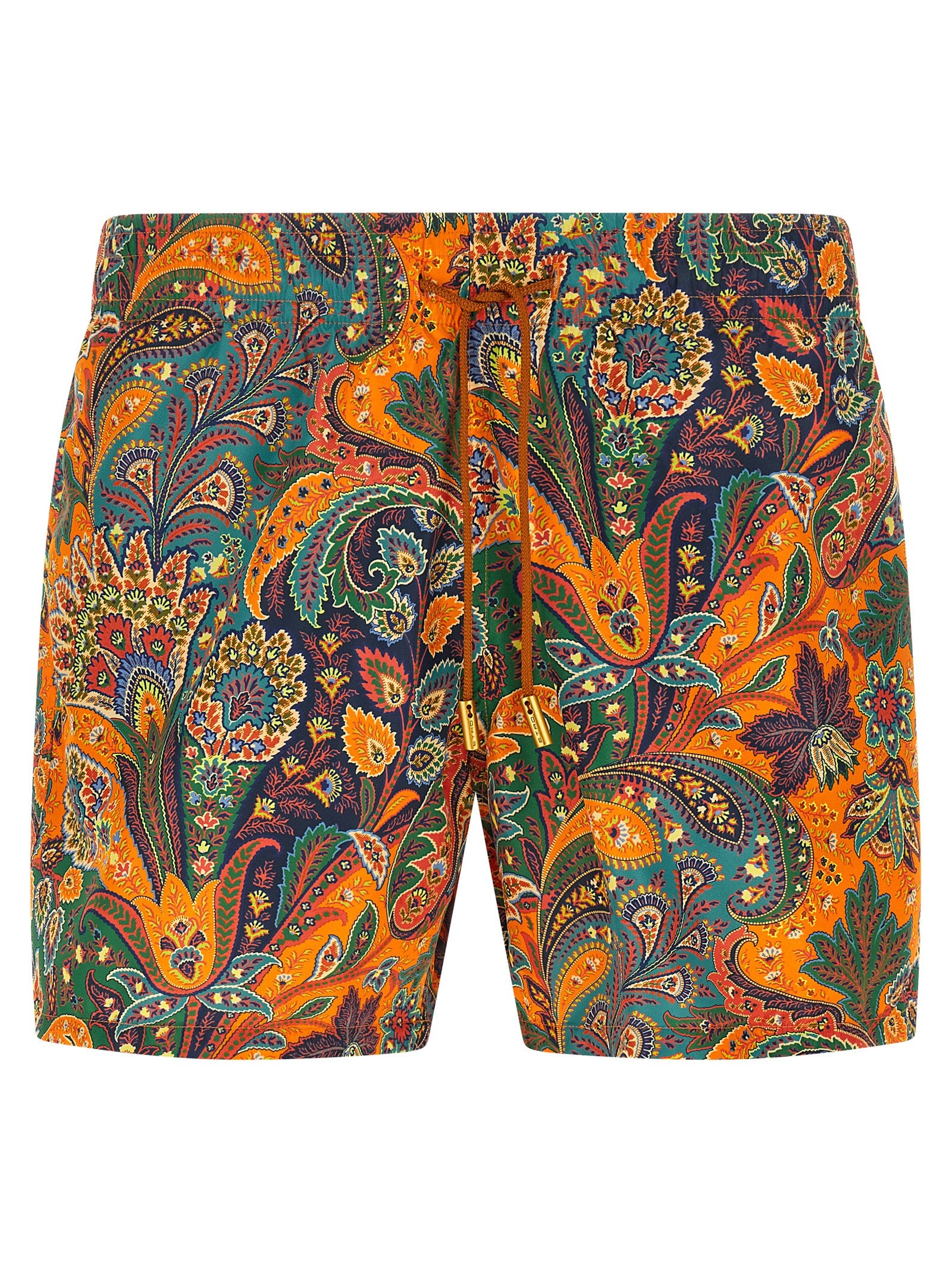 Etro Orange Polyester Swim Men's Shorts