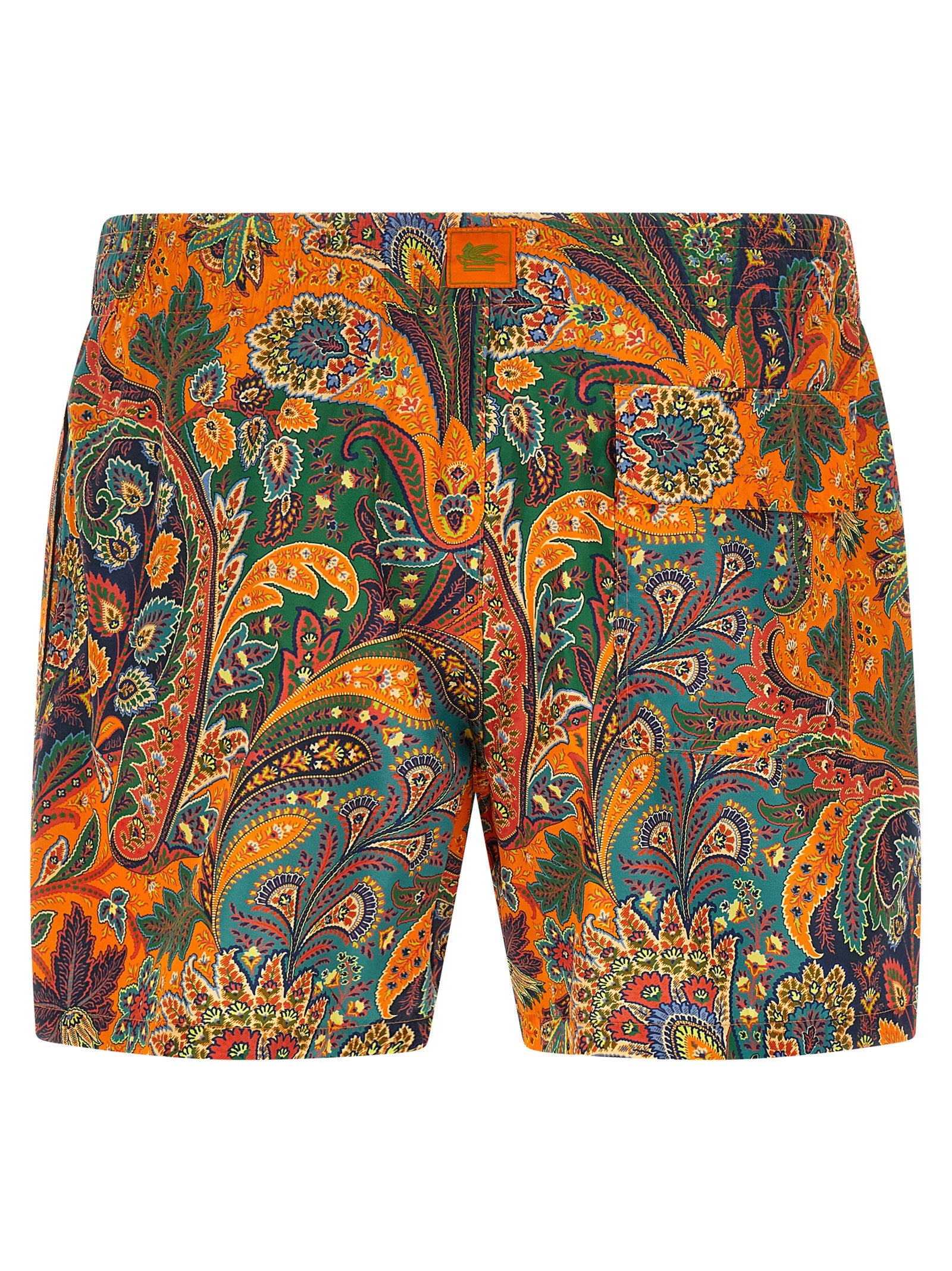 Etro Orange Polyester Swim Men's Shorts