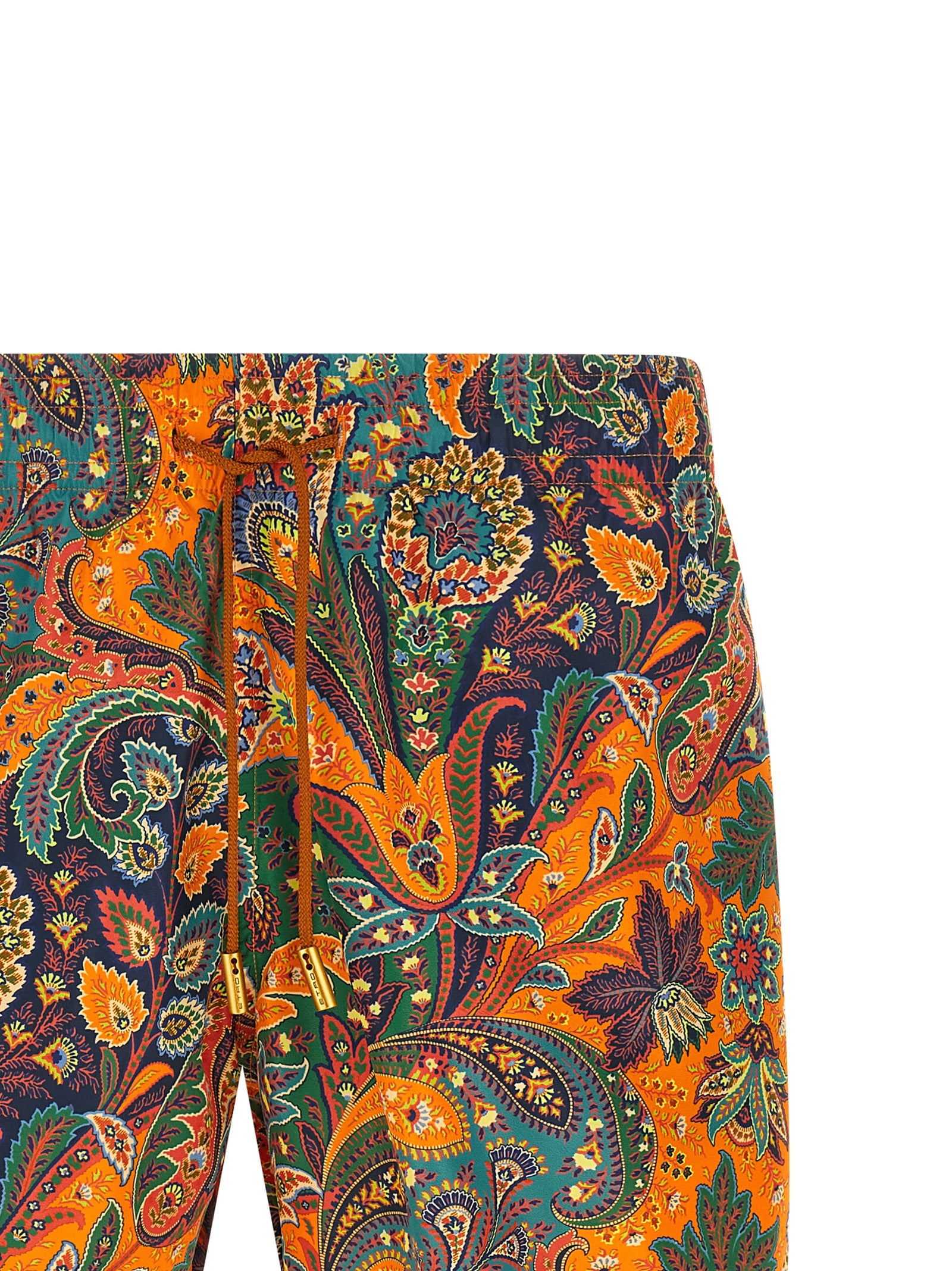 Etro Orange Polyester Swim Men's Shorts