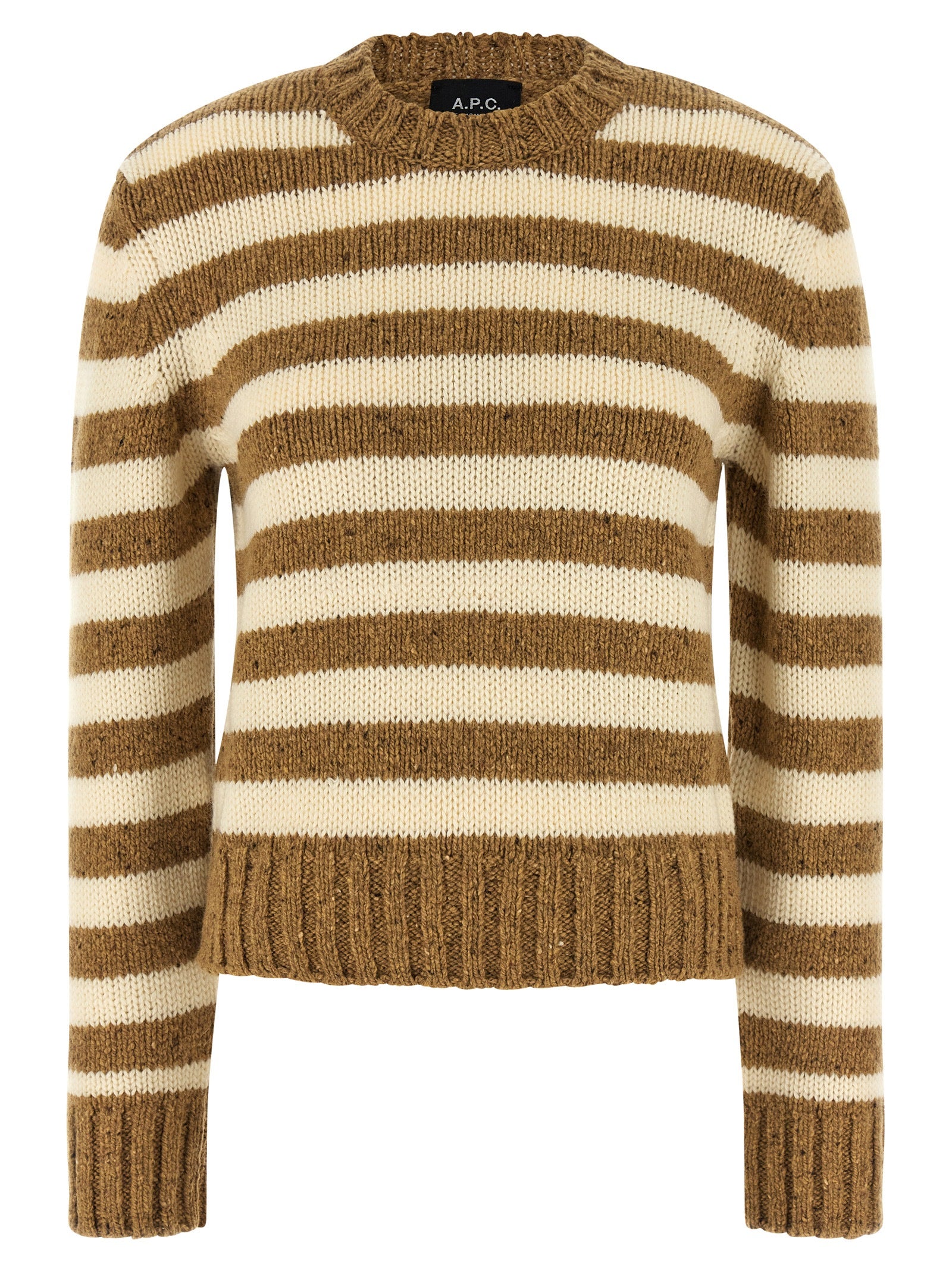 A.P.C. Brown Virgin Wool Women's Cardigan