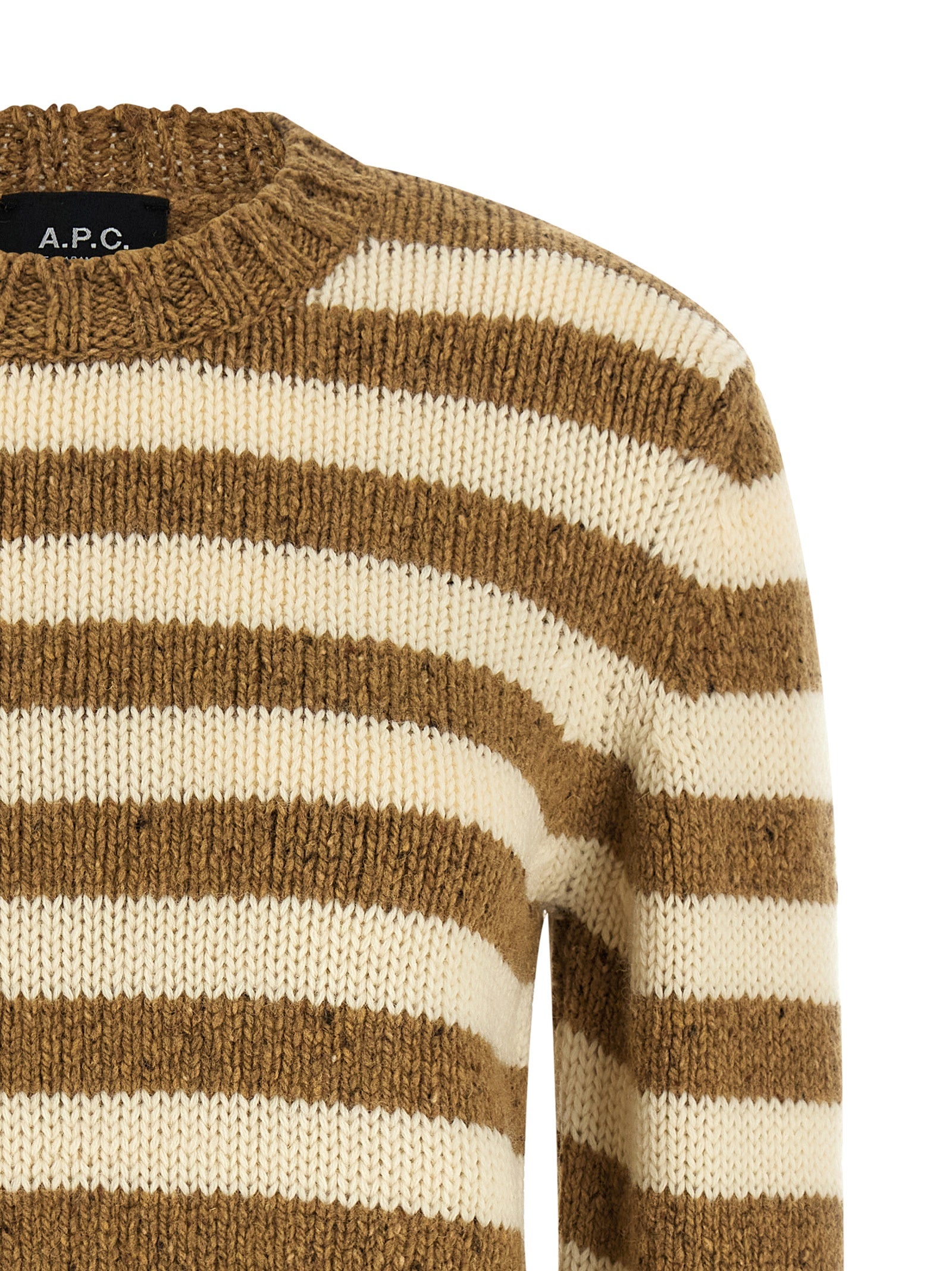 A.P.C. Brown Virgin Wool Women's Cardigan