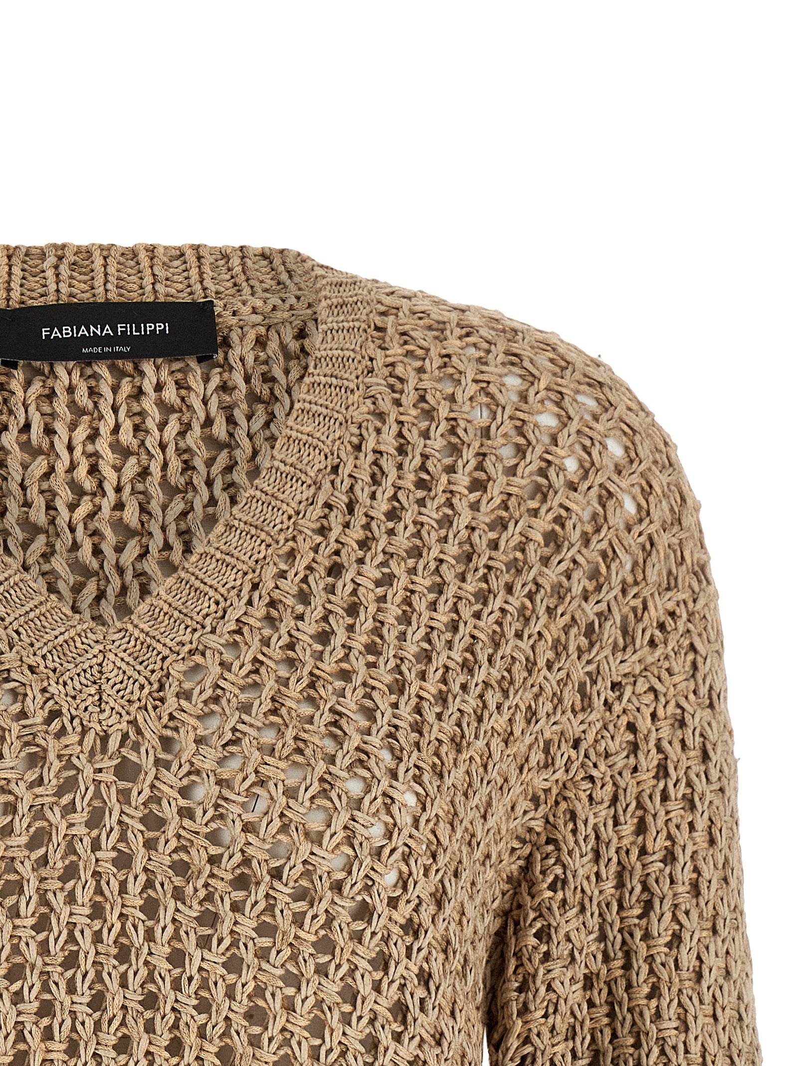 Fabiana Filippi Brown Cotton Women's Cardigan
