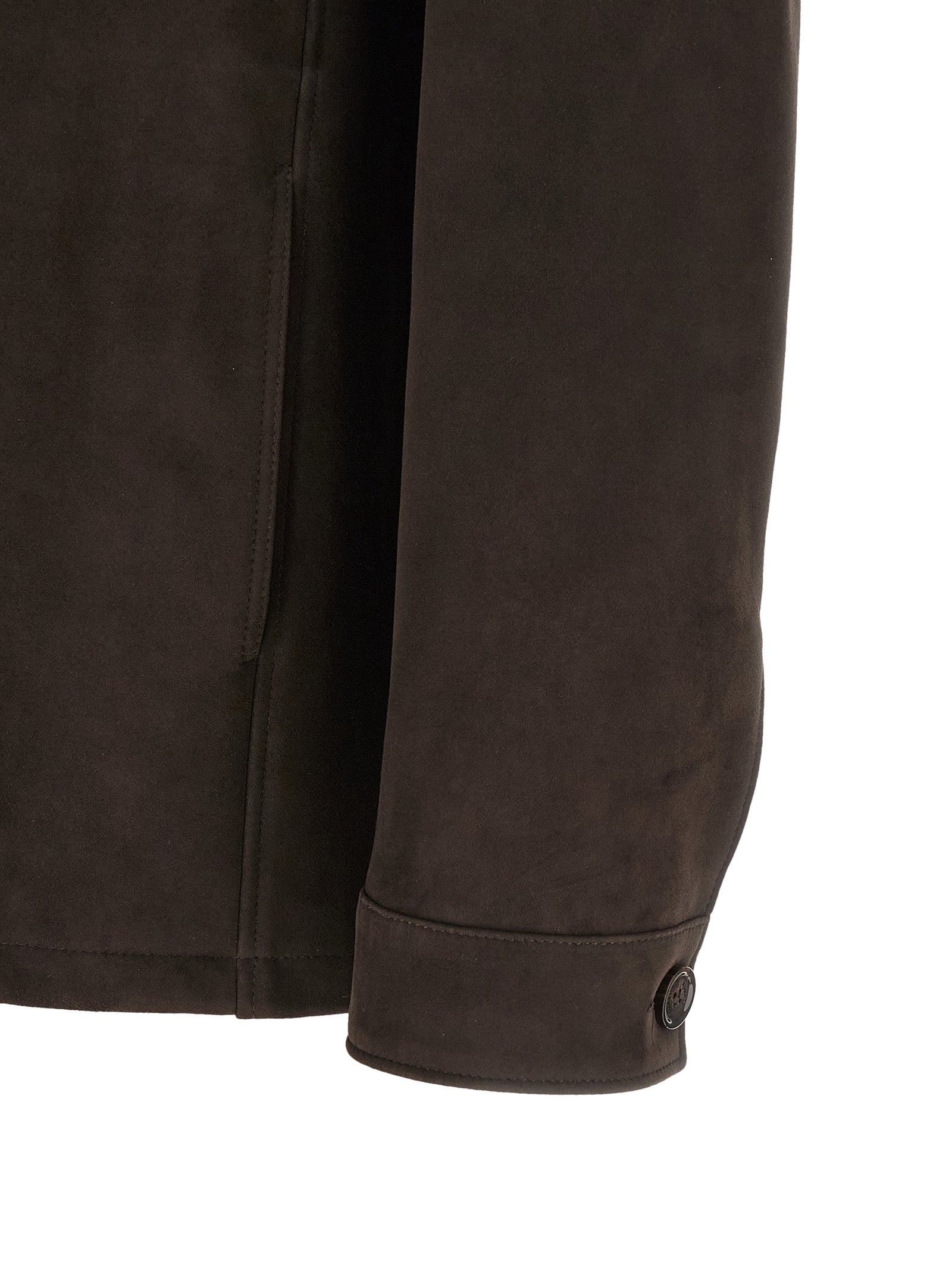 MooRER Brown Lamb Leather Leather Men's Jacket