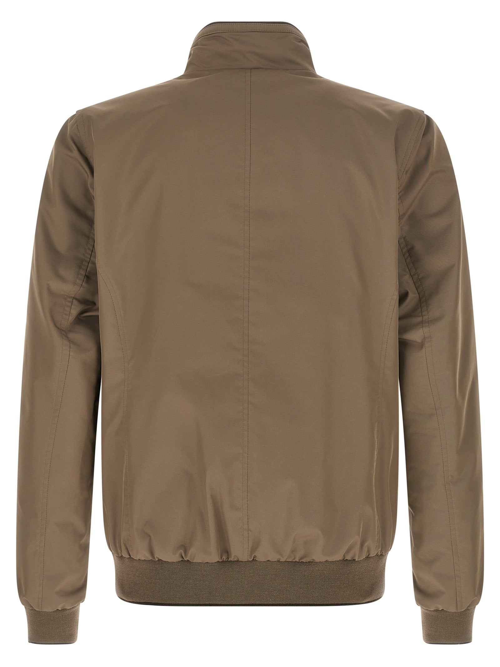 MooRER Beige Polyester Men's Bomber