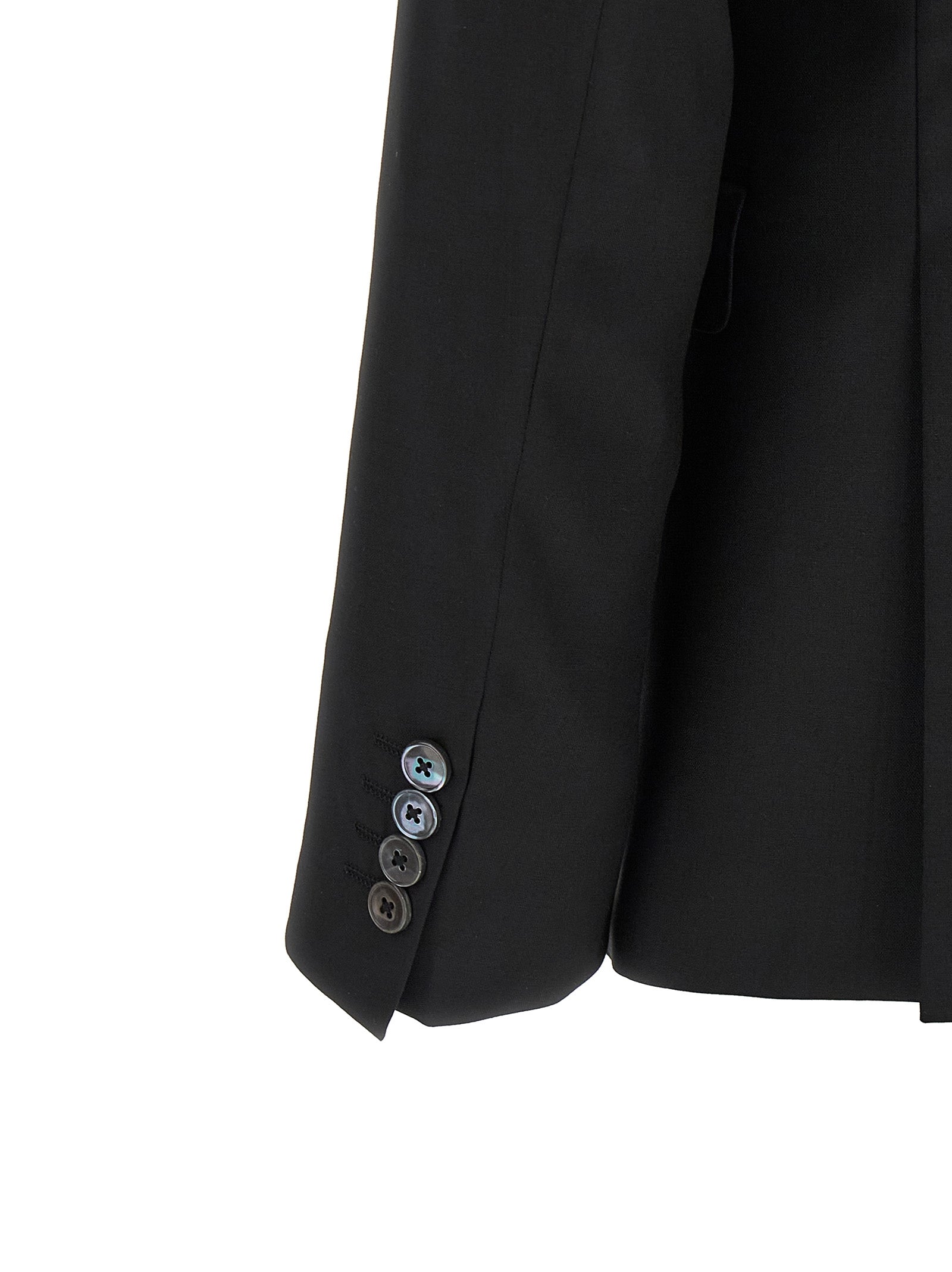 Pal Zileri Black Wool Two-Piece Men's Suit