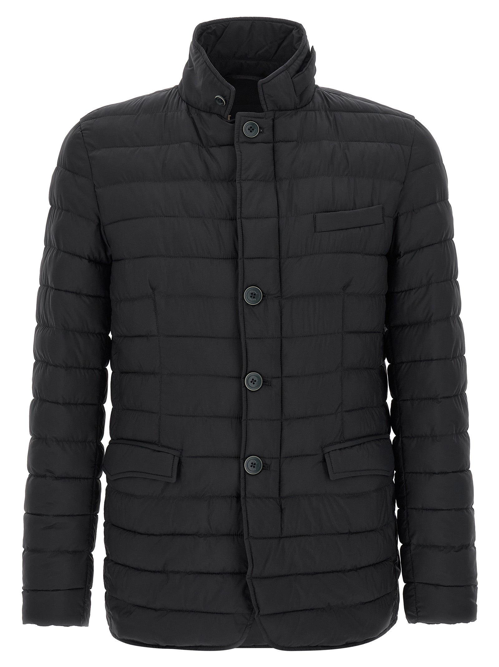 Herno Blue Polyamide Full-Length Men's Jacket