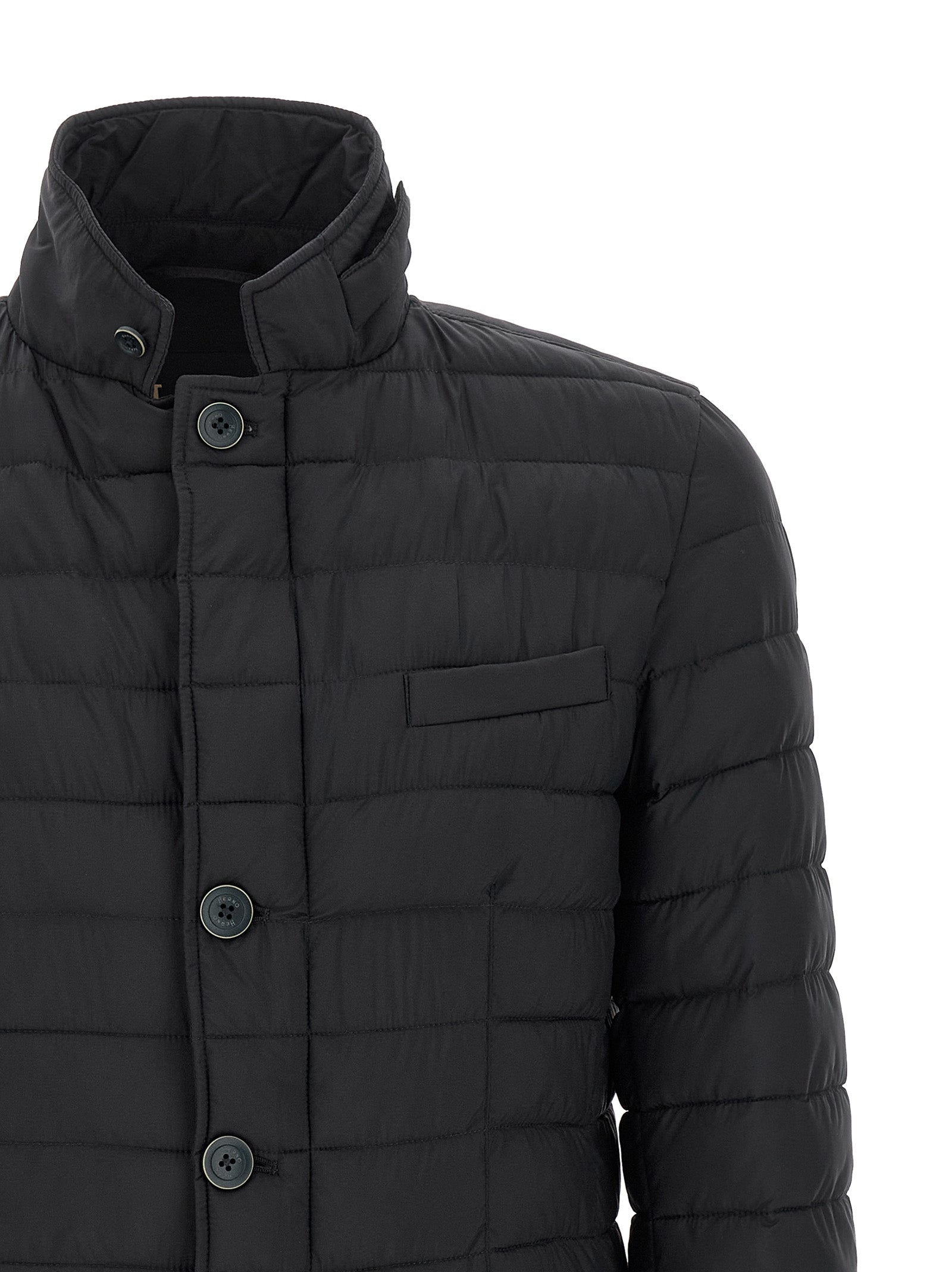 Herno Blue Polyamide Full-Length Men's Jacket